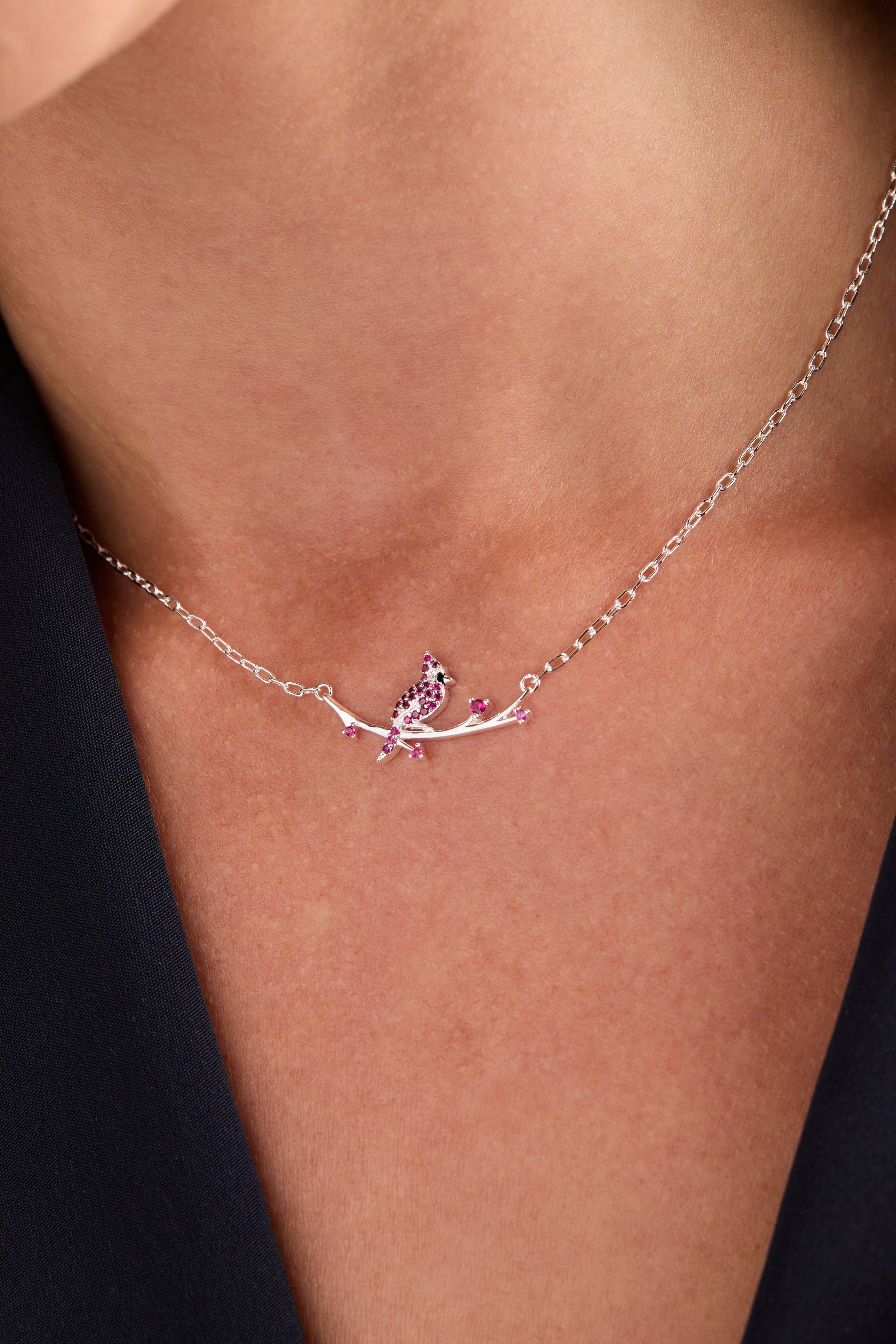 Cardinal Necklace Silver