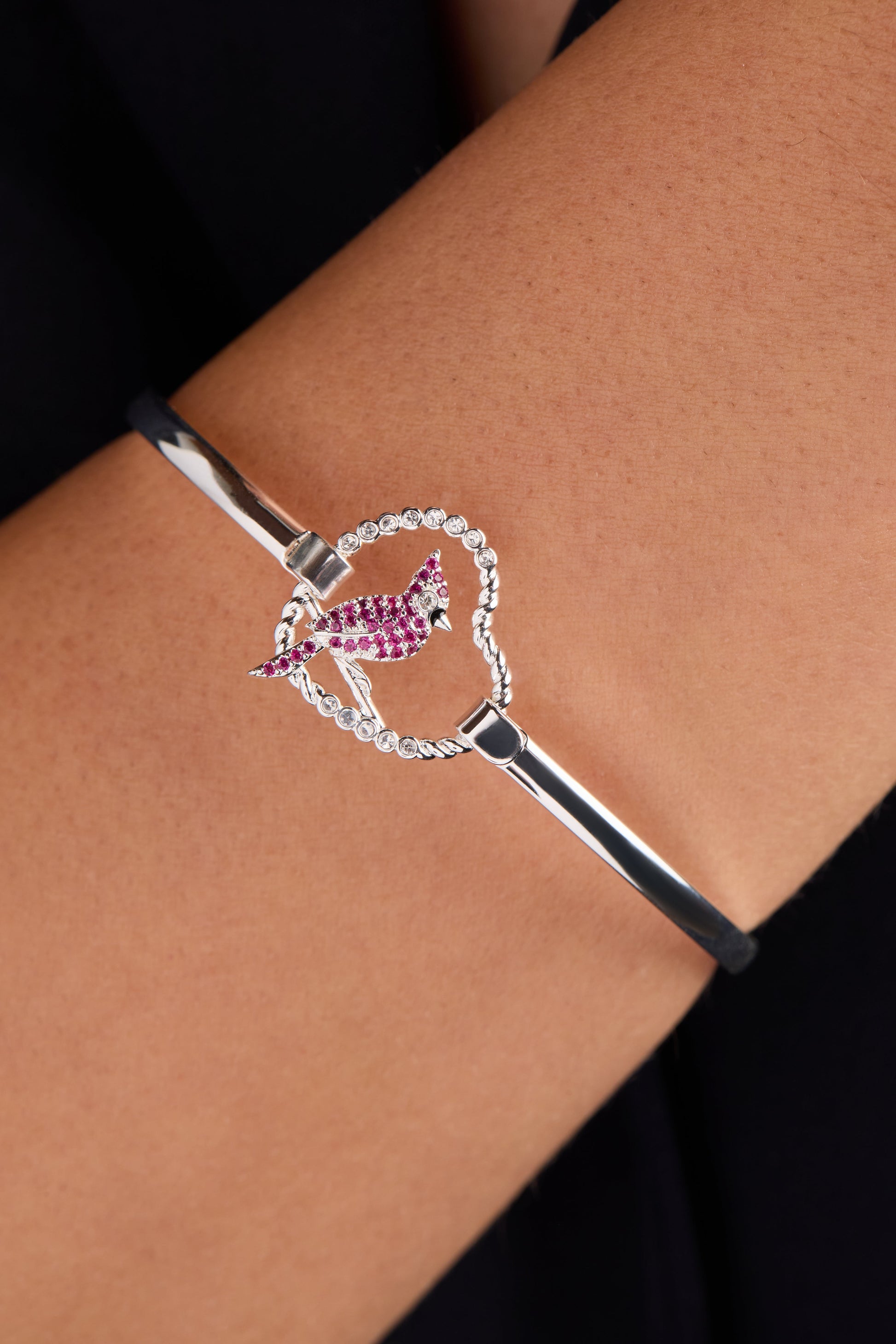 Cardinal Bangle Silver