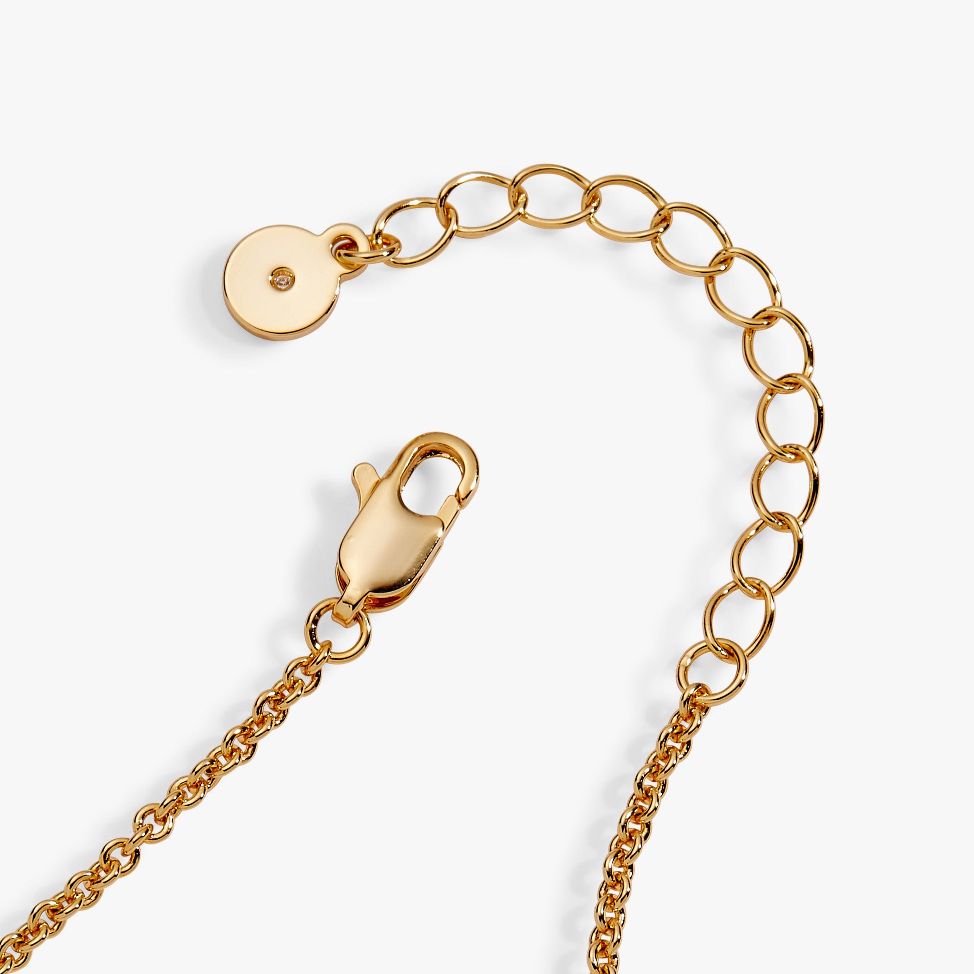 Taco Inline Charm Bracelet Gold