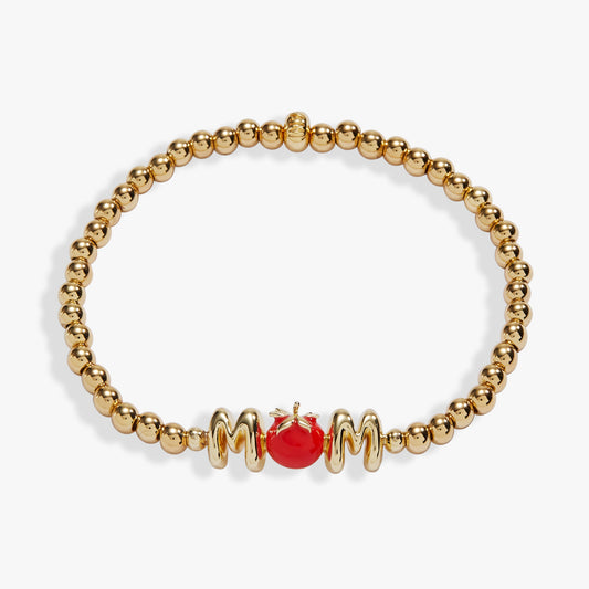 Farmers' Market 'Mom' Stretch Bracelet Gold