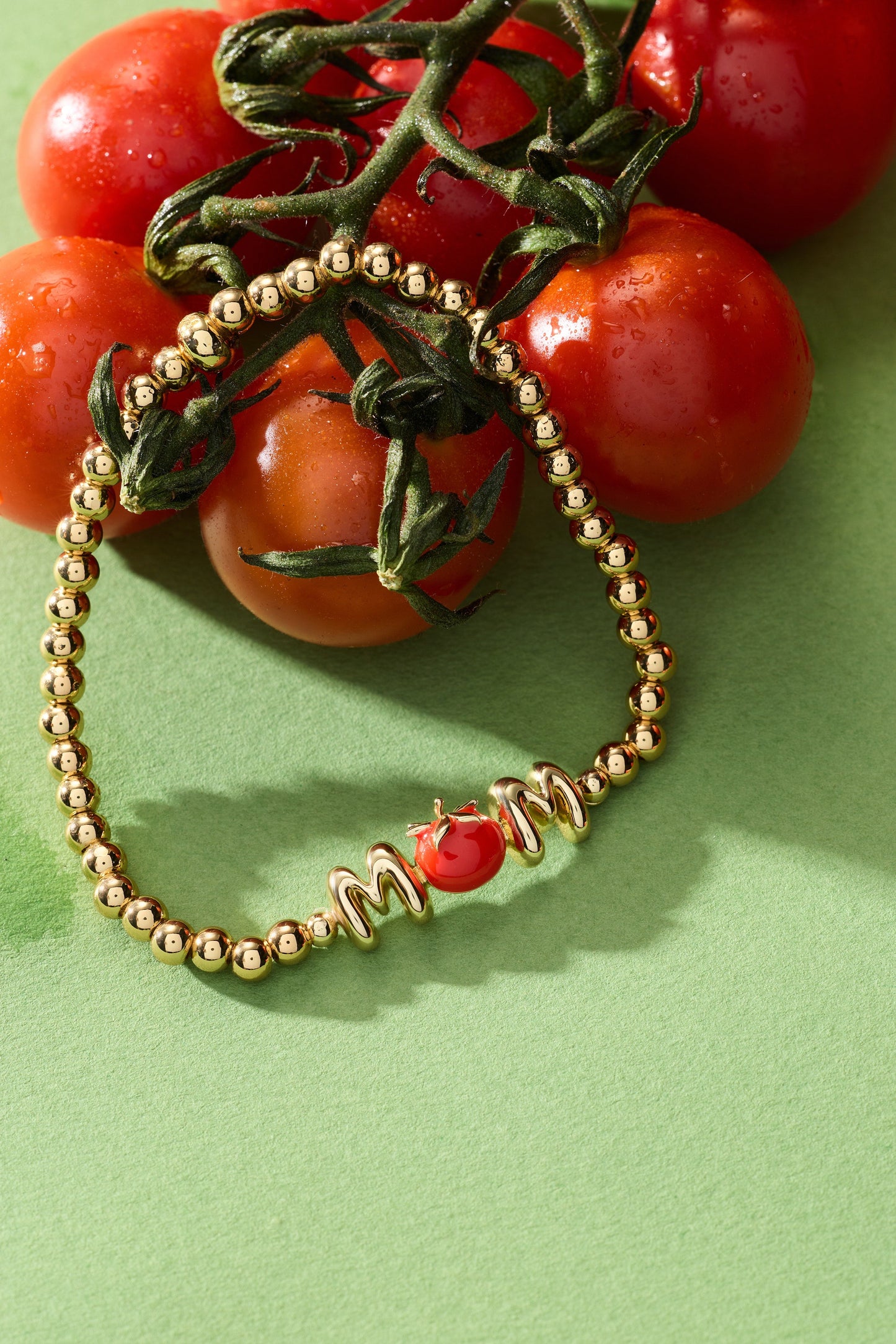 Farmers' Market 'Mom' Stretch Bracelet Gold