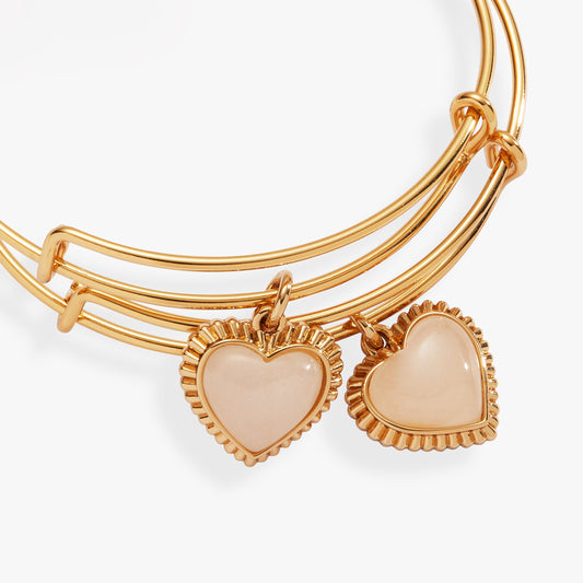 Mother & Daughter Heart Set of 2 Gold
