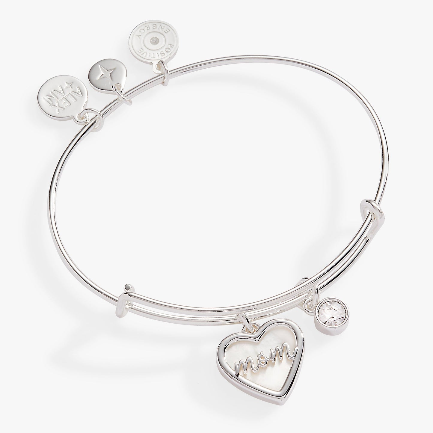 Mom Mother of Pearl Bangle Gold