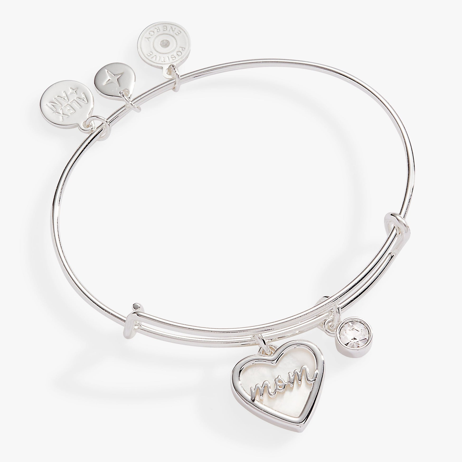 Mom Mother of Pearl Bangle Gold