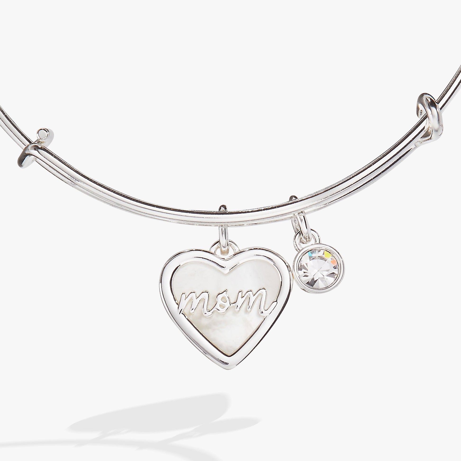 Mom Mother of Pearl Bangle Gold