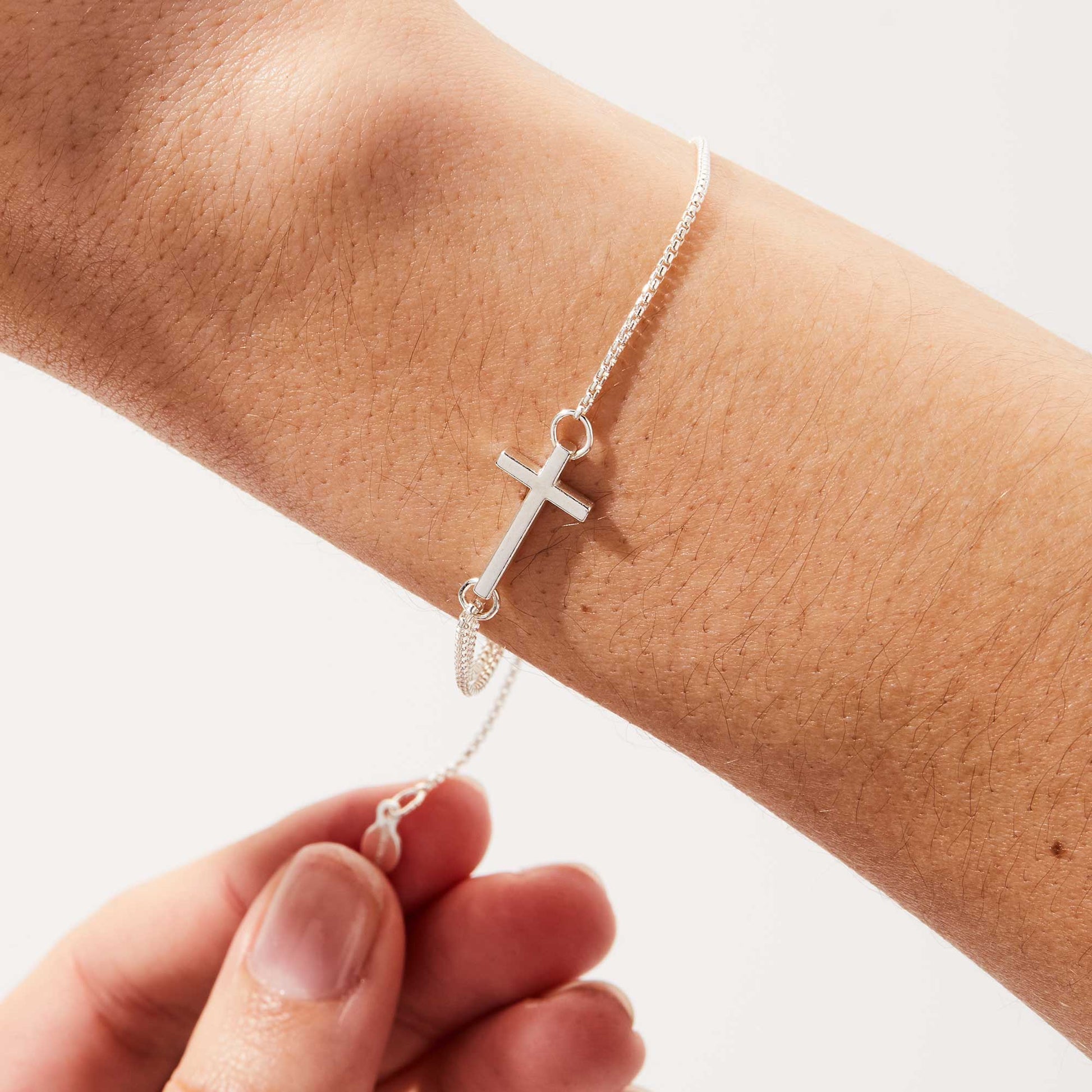 Pull Chain Cross Bracelet - Alex and Ani 14kt Gold Over Sterling Silver