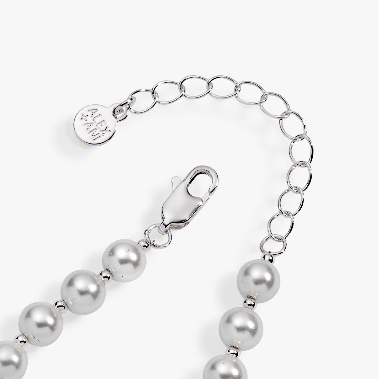 Posh Poodle Pearl Charm Bracelet Two Tone