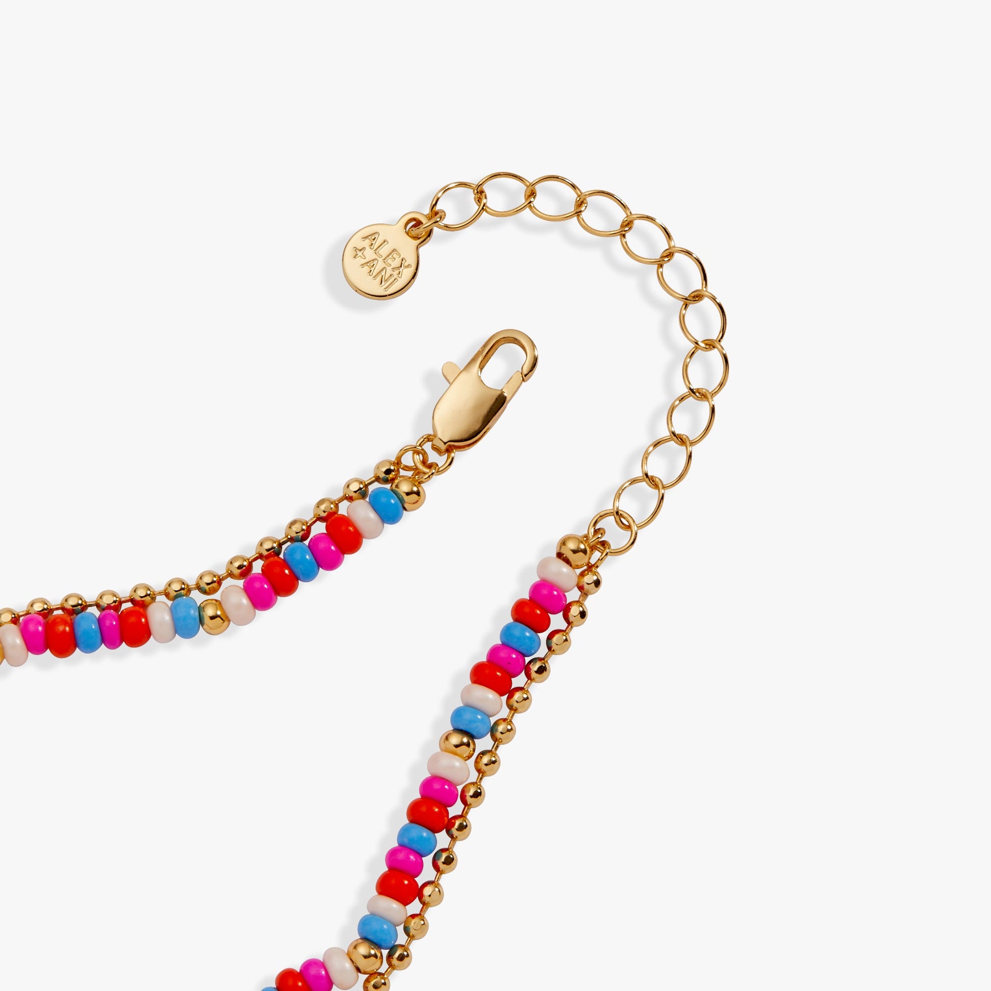 70s Roller Skate Double Strand Bracelet Gold