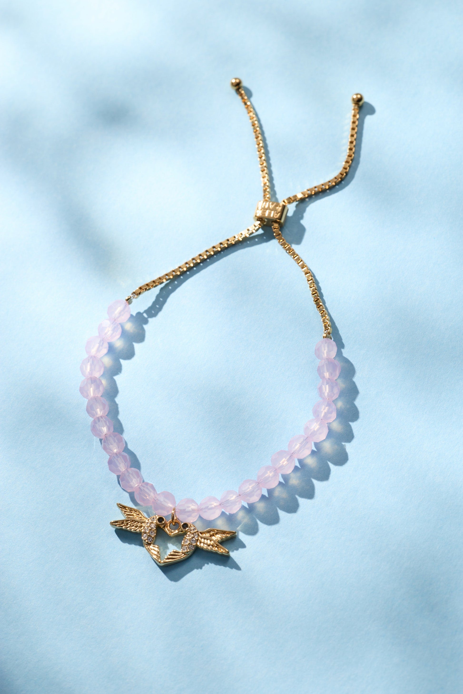 Birds of a Feather Bolo Bracelet Gold