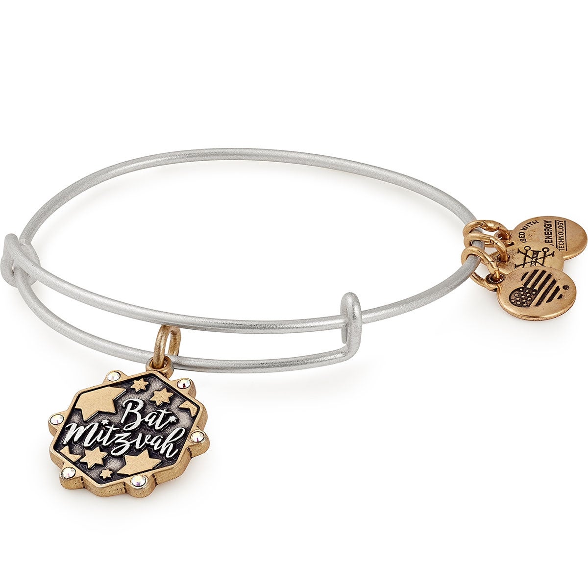 Bat Mitzvah Two Tone Charm Bangle - Alex and Ani Mixed Metal