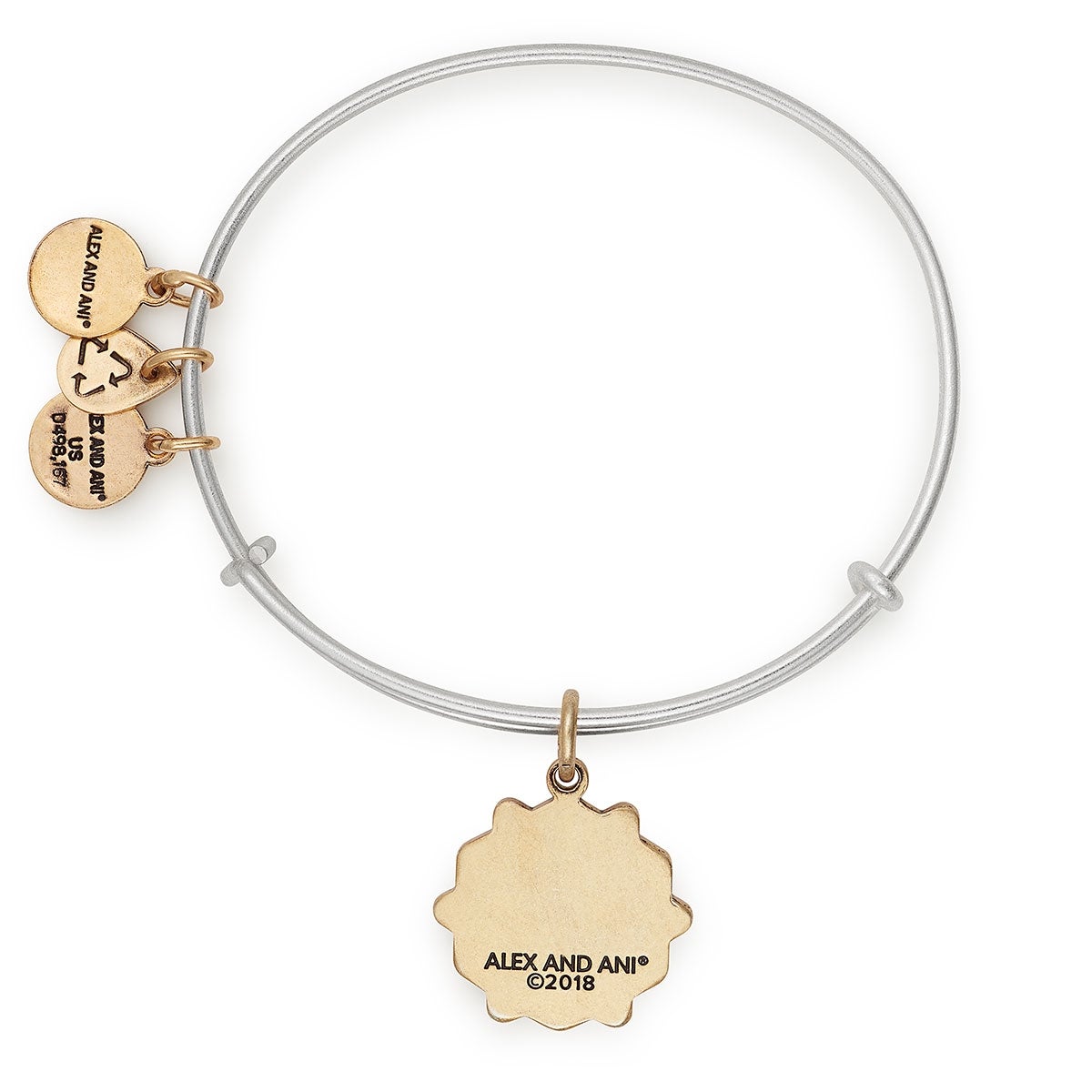 Bat Mitzvah Two Tone Charm Bangle - Alex and Ani Mixed Metal