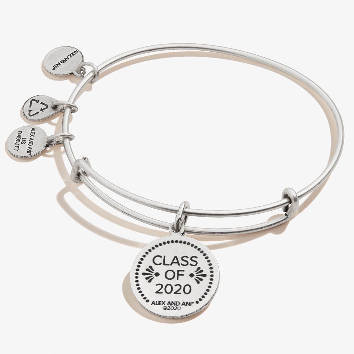 Class of 2020 Charm Bangle - Alex and Ani Rafaelian Silver