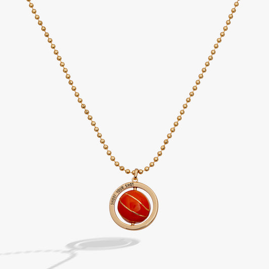 Basketball Spinner Pendant Gold