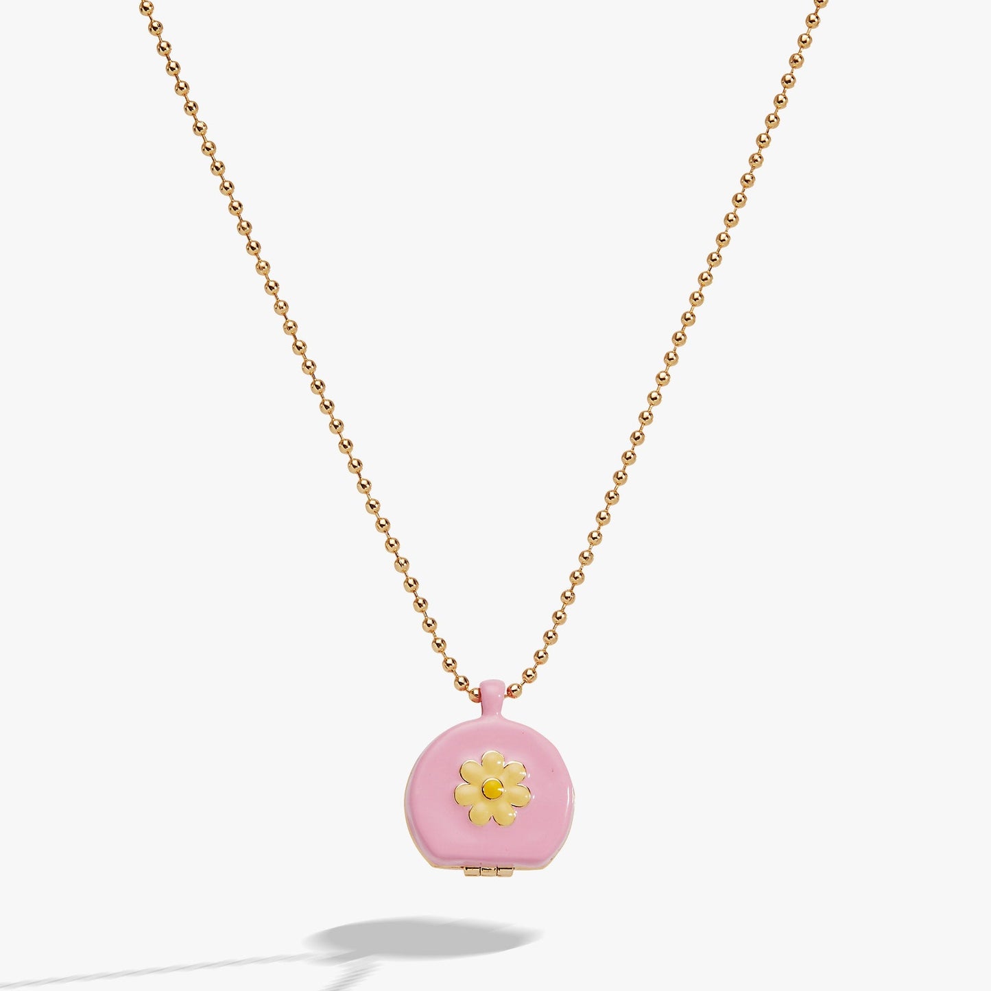 60s Hair Dryer Locket Pendant Gold