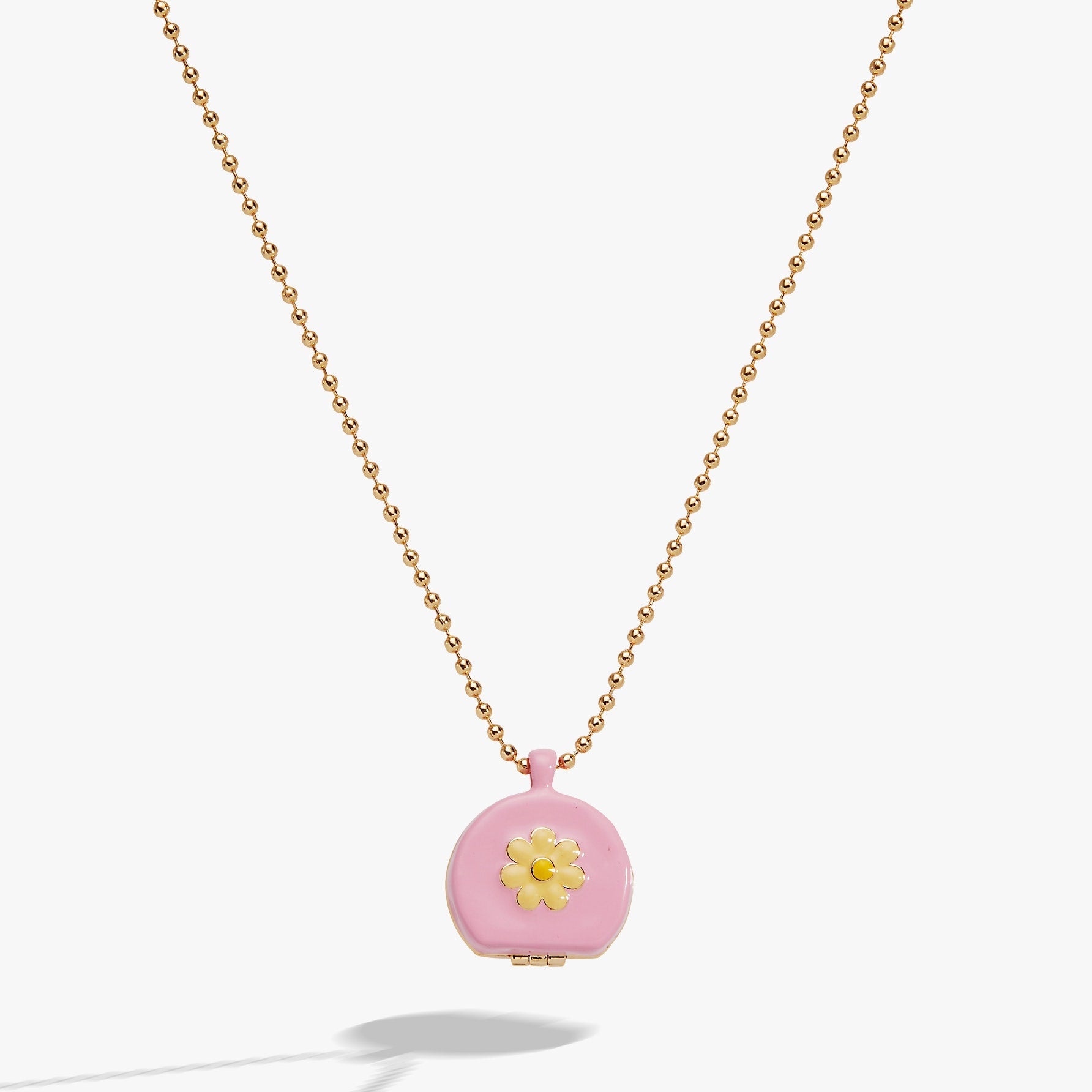 60s Hair Dryer Locket Pendant Gold
