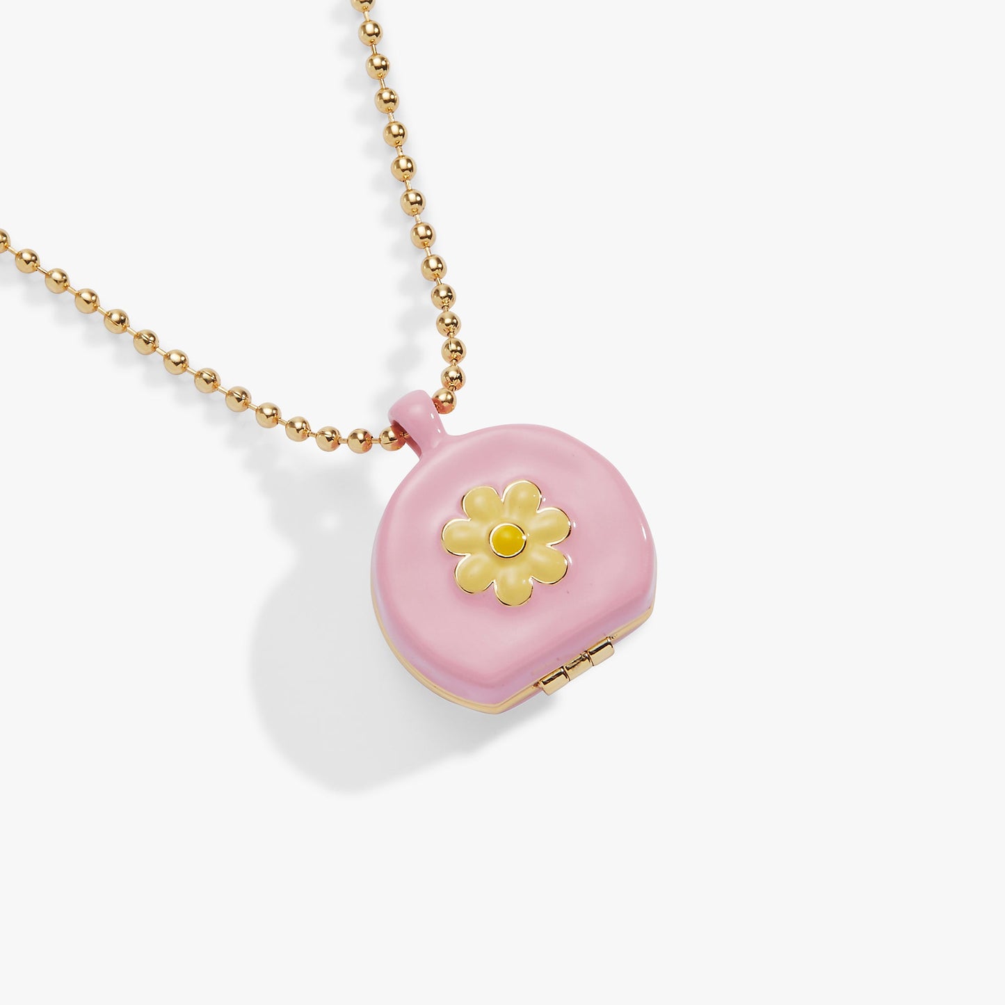 60s Hair Dryer Locket Pendant Gold