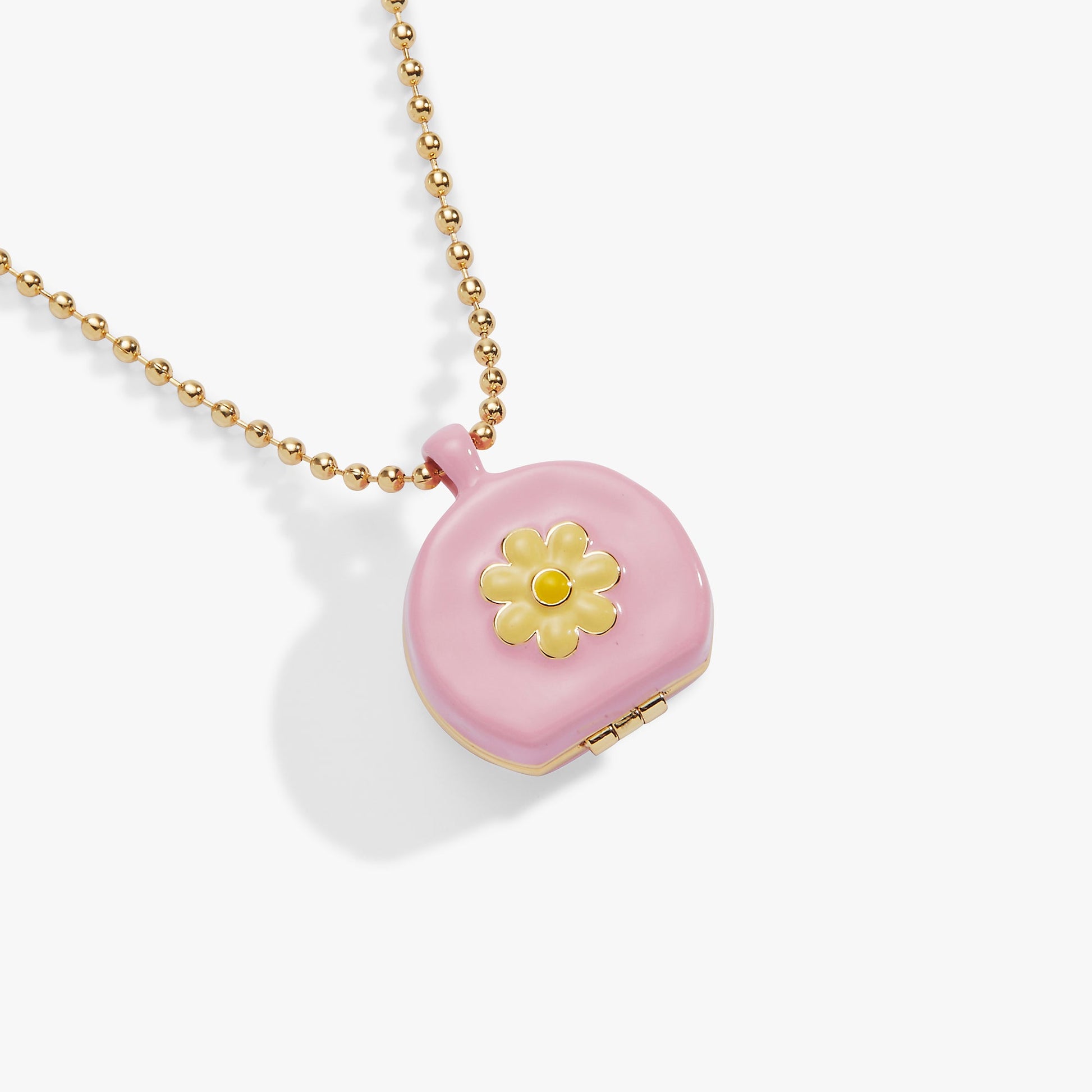 60s Hair Dryer Locket Pendant Gold