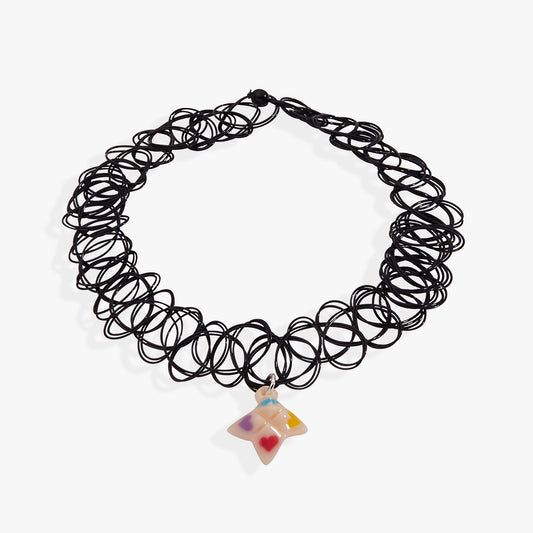 90s Fortune Teller Choker Silver