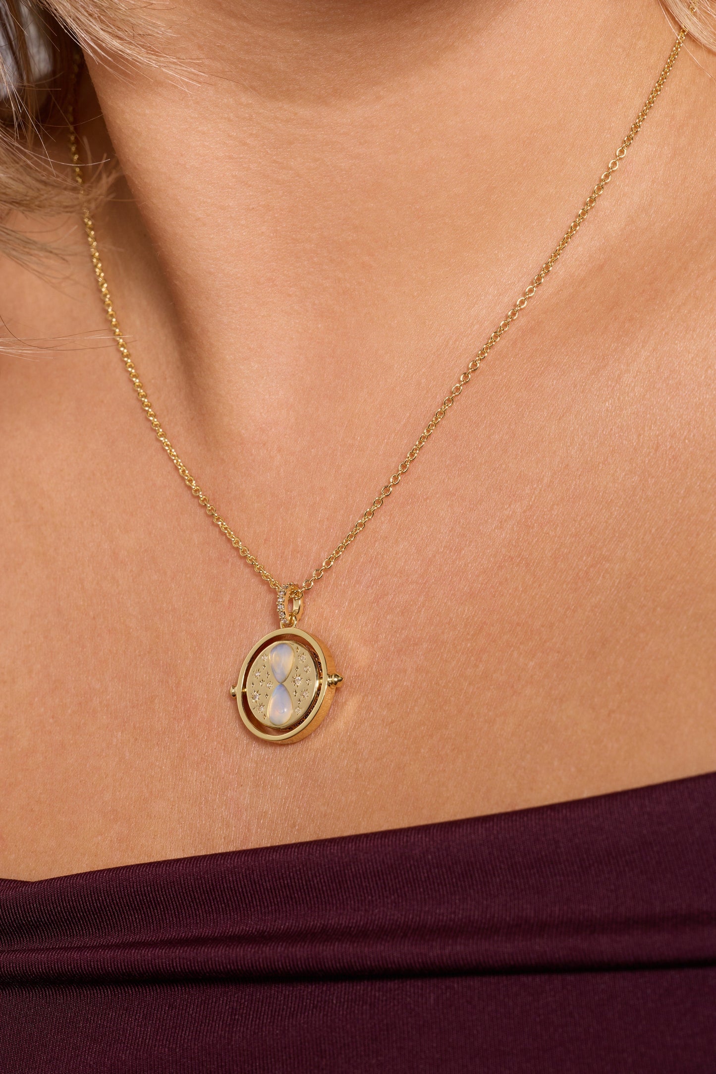 Harry Potter™ Time Turner Pendant Gold