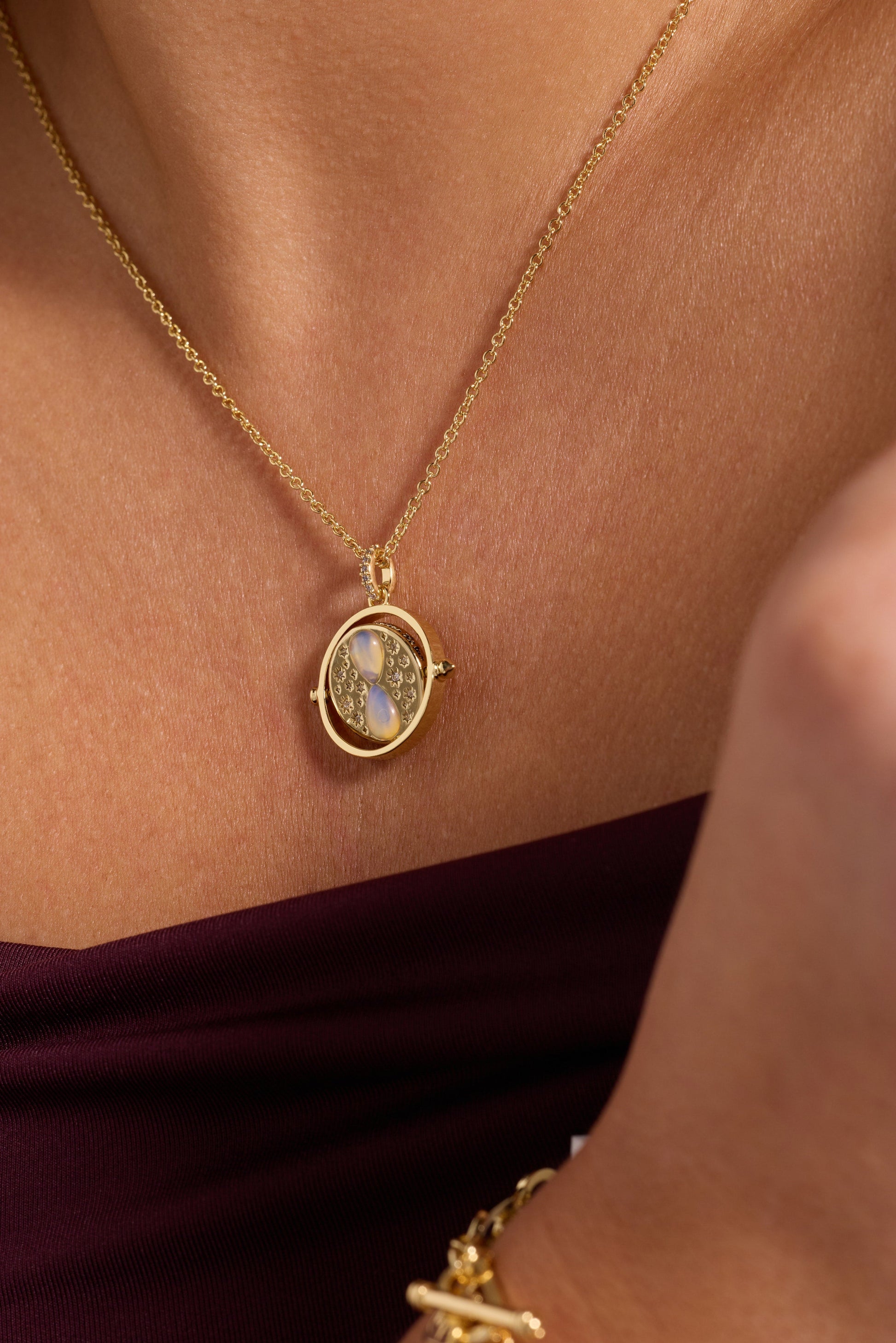 Harry Potter™ Time Turner Pendant Gold