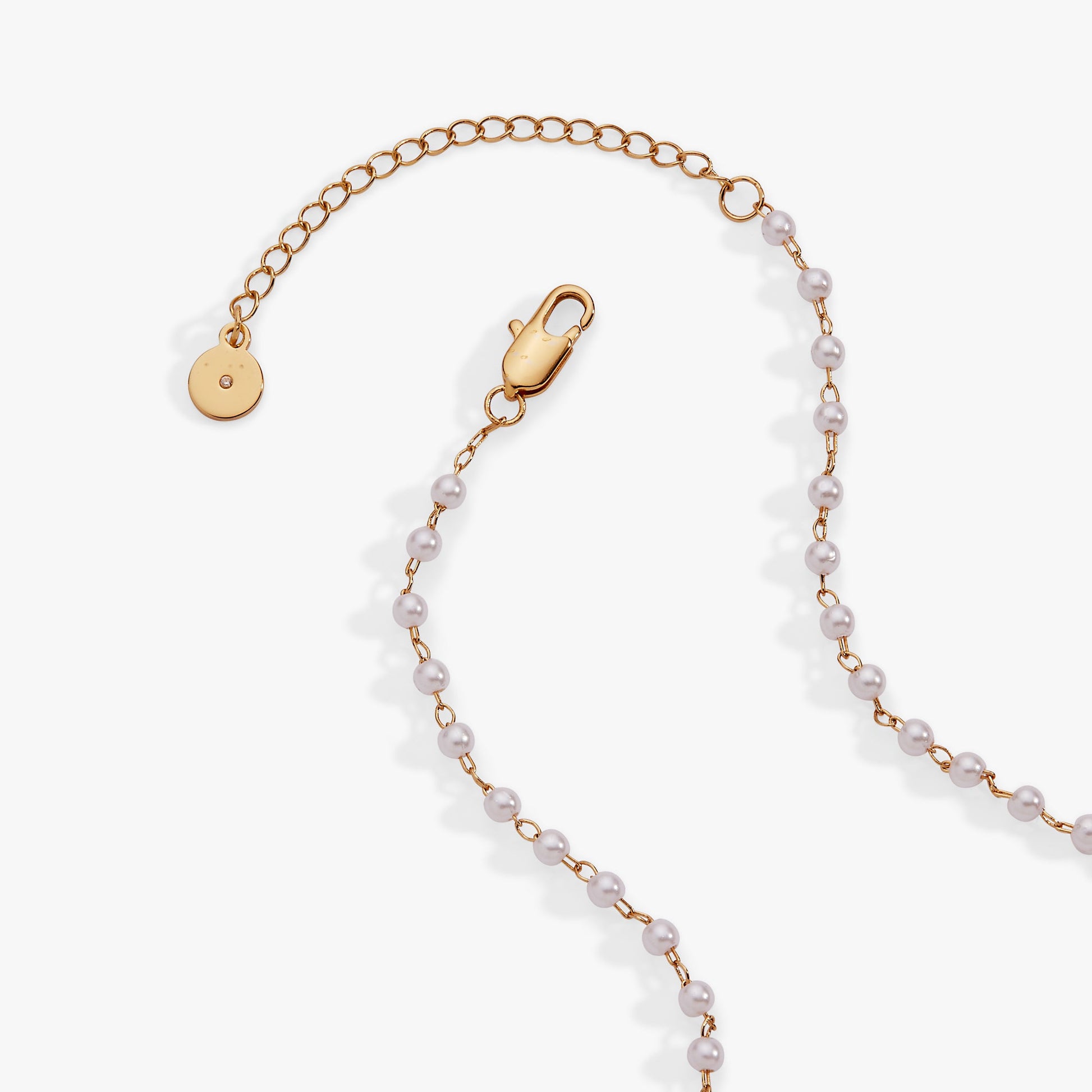 Pearl Coquette Necklace Gold