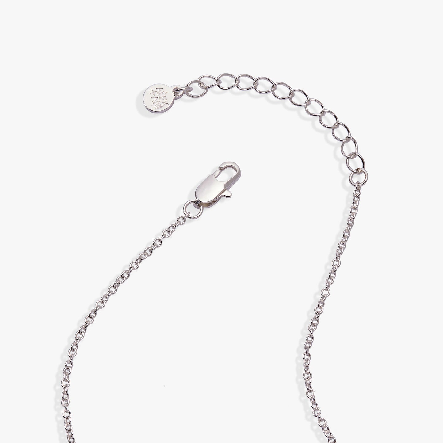 Crystal Logo Star Necklace Silver