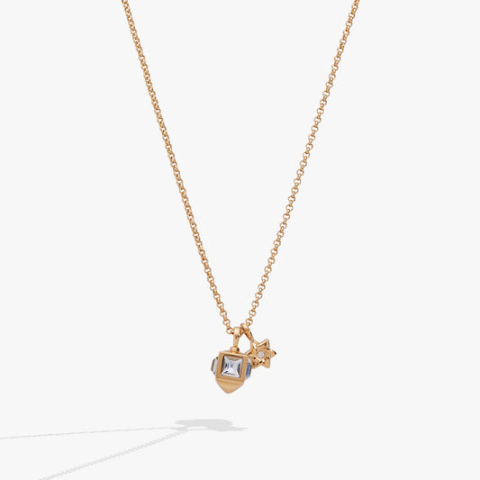 Hanukkah Duo Charm Necklace Gold