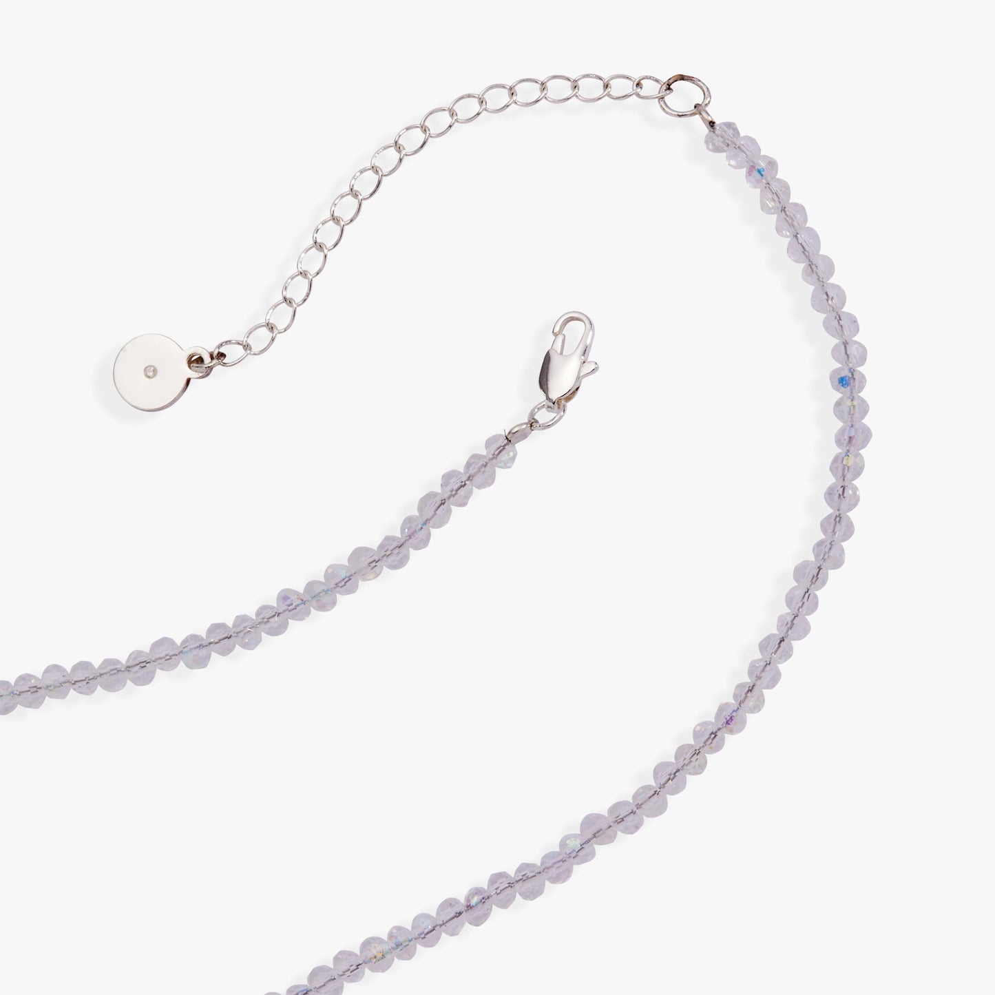 Light Bulb Beaded Necklace Gold