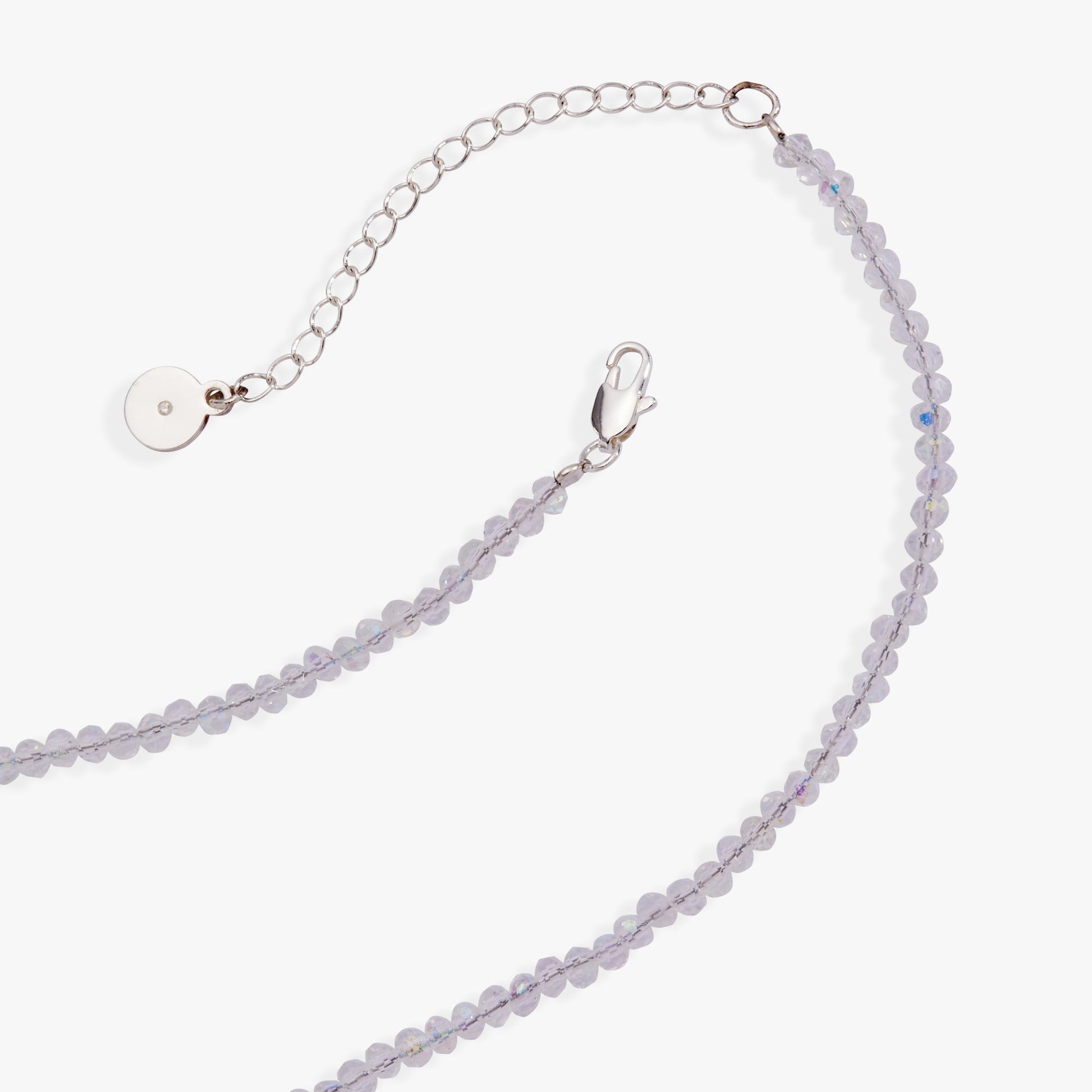 Light Bulb Beaded Necklace Gold