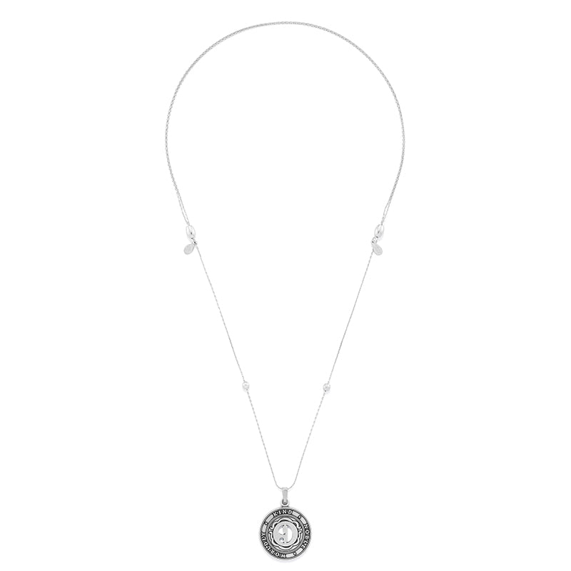 Number 9 Necklace, Expandable - Alex and Ani Rafaelian Silver