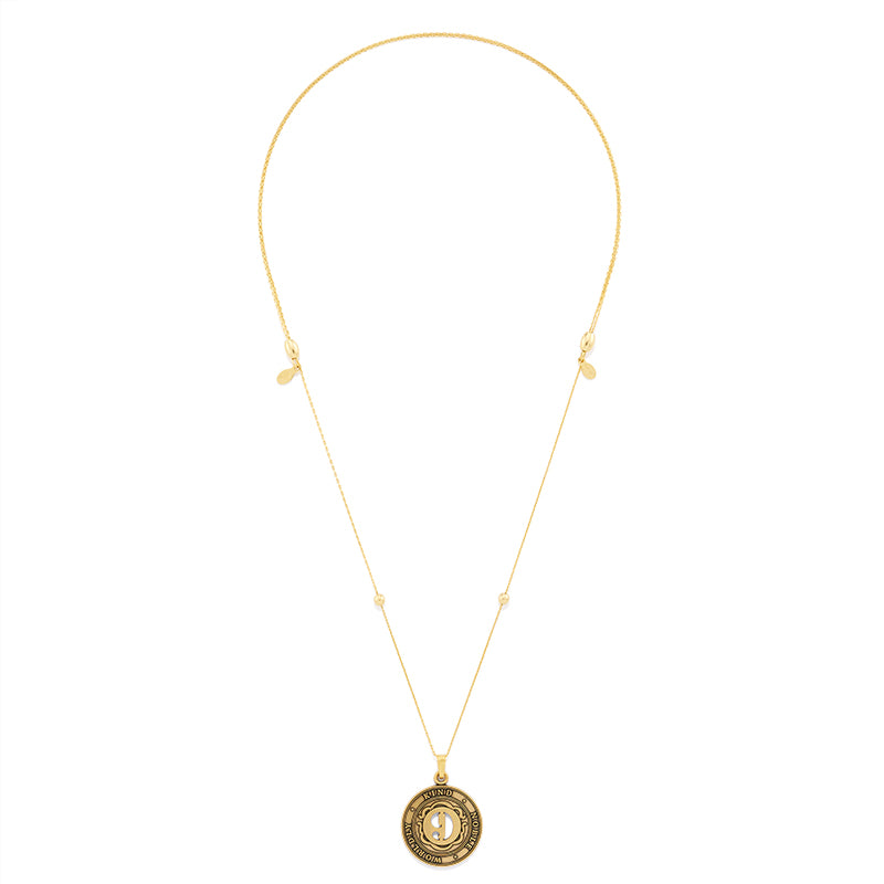 Number 9 Necklace, Expandable - Alex and Ani Rafaelian Silver