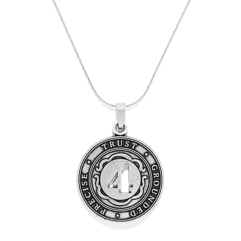 Number 4 Necklace, Expandable - Alex and Ani Rafaelian Silver