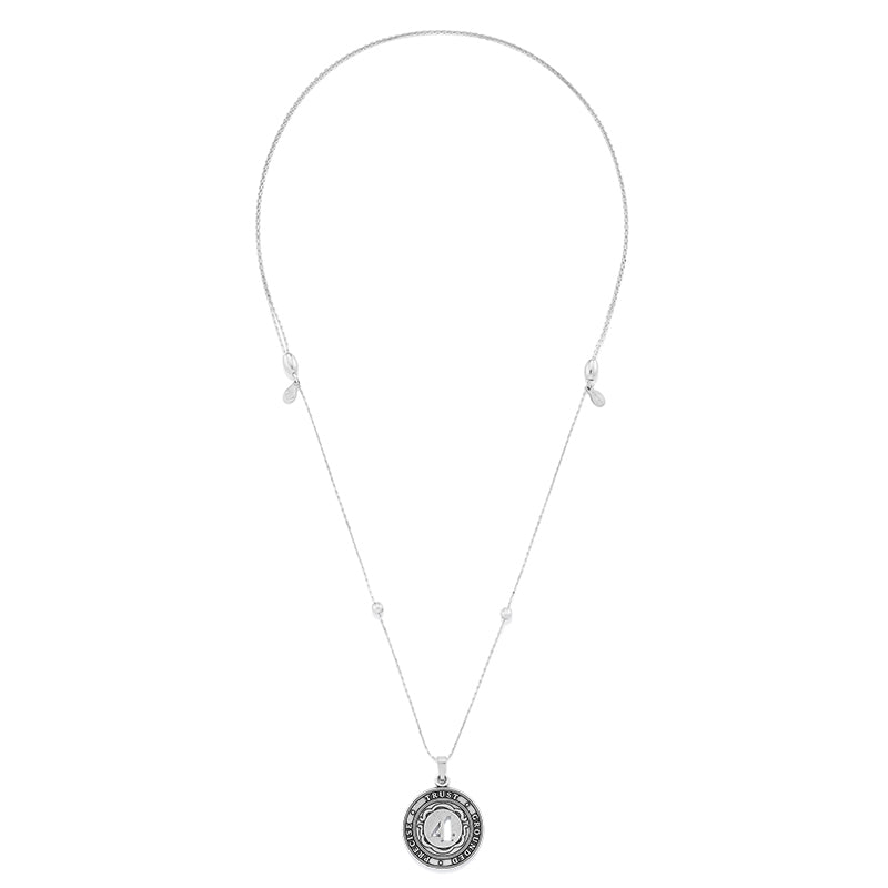 Number 4 Necklace, Expandable - Alex and Ani Rafaelian Silver