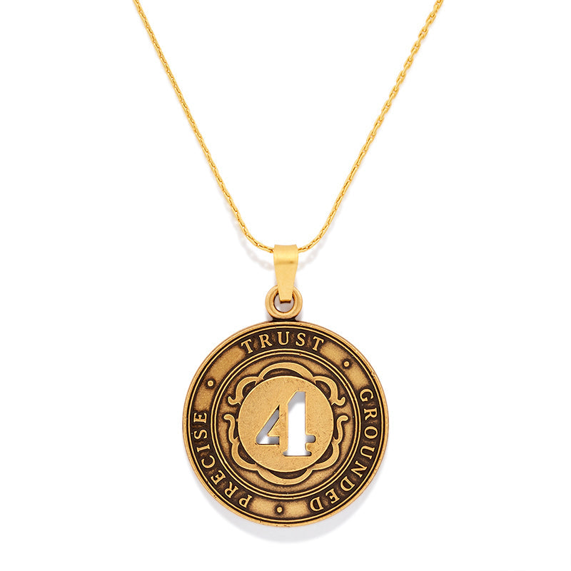 Number 4 Necklace, Expandable - Alex and Ani Rafaelian Silver