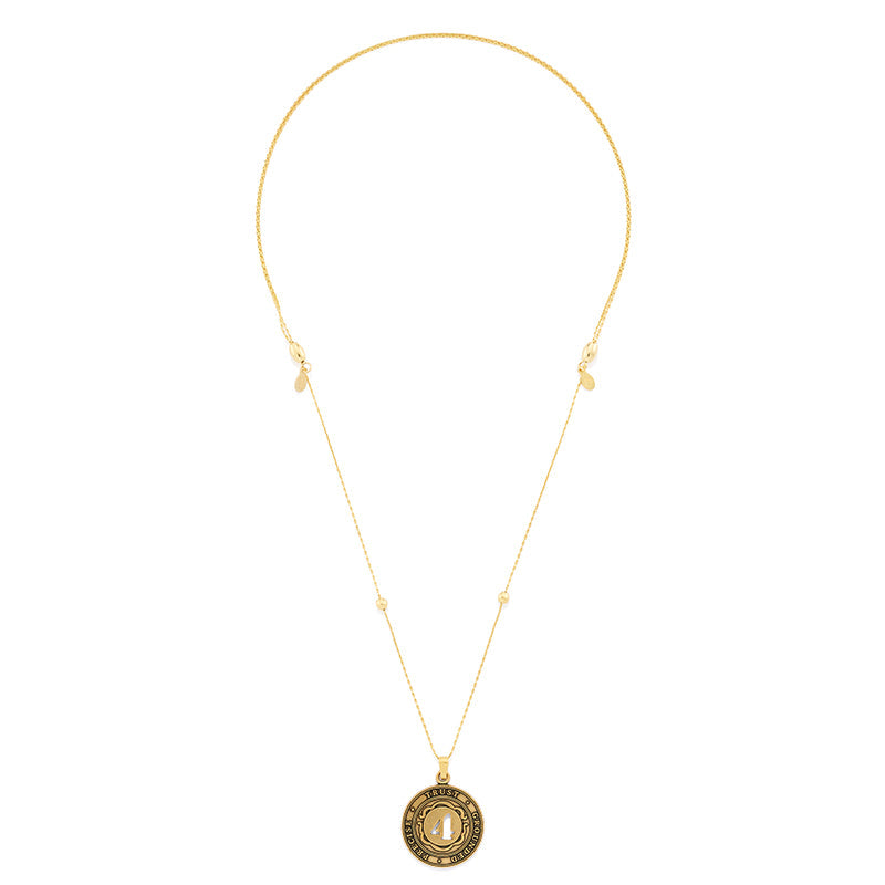 Number 4 Necklace, Expandable - Alex and Ani Rafaelian Silver