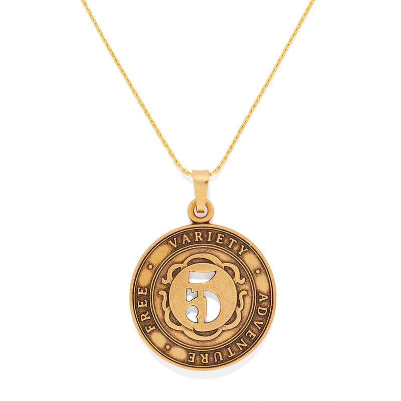Number 5 Necklace, Expandable - Alex and Ani Rafaelian Silver