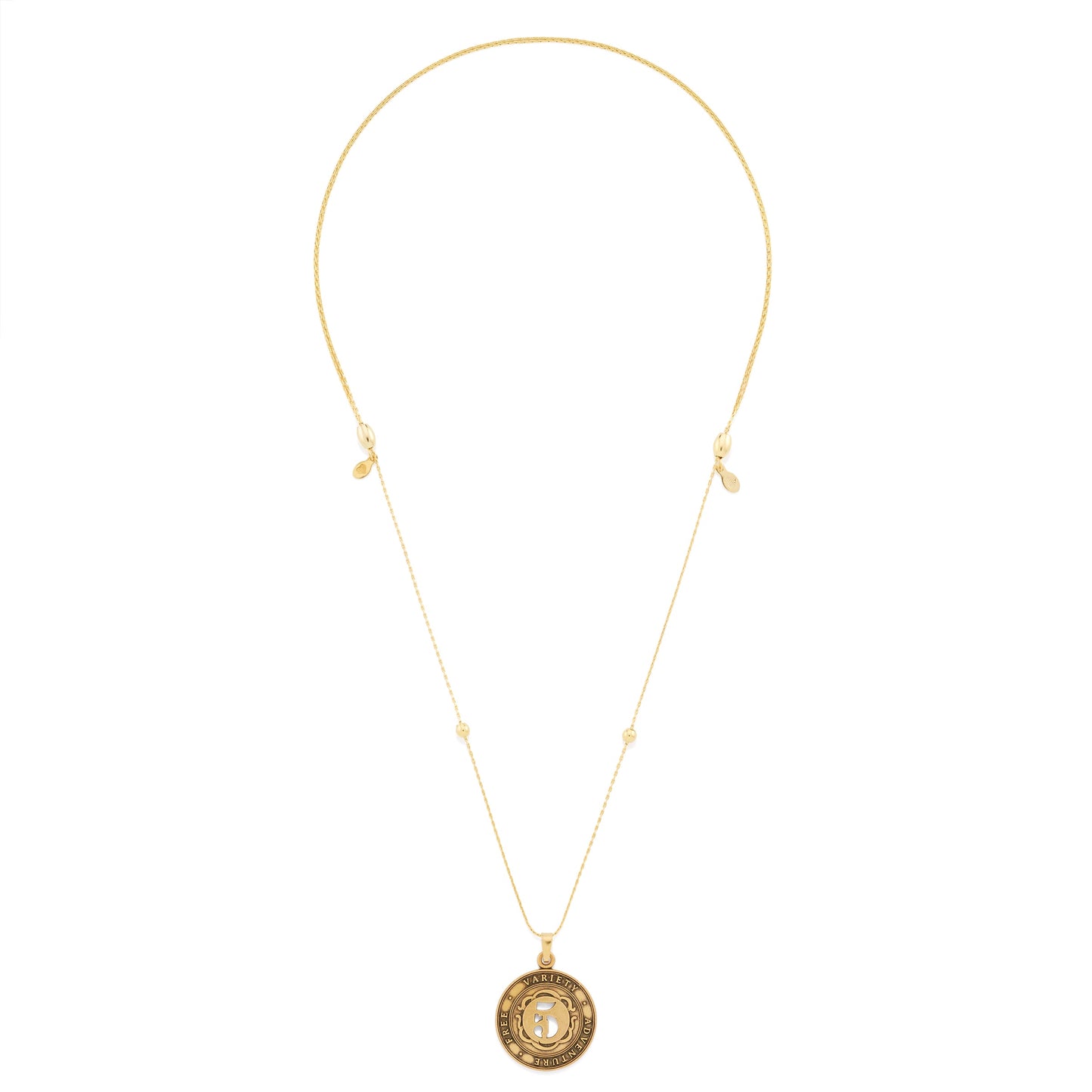 Number 5 Necklace, Expandable - Alex and Ani Rafaelian Silver