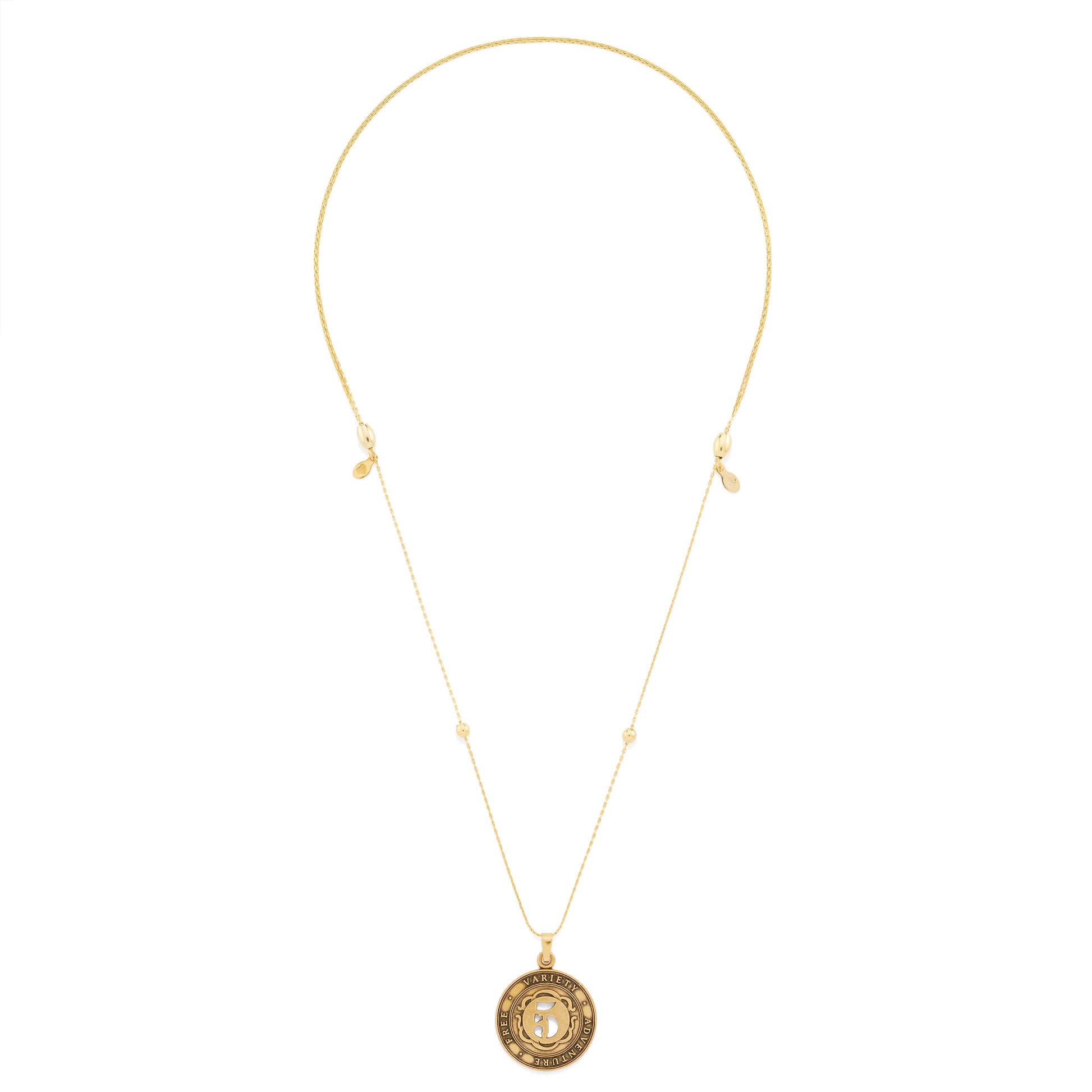 Number 5 Necklace, Expandable - Alex and Ani Rafaelian Silver
