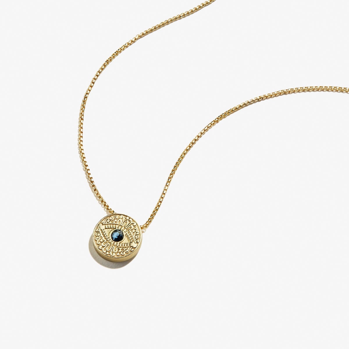 Evil Eye Crystal Charm Necklace - Alex and Ani Sterling Silver