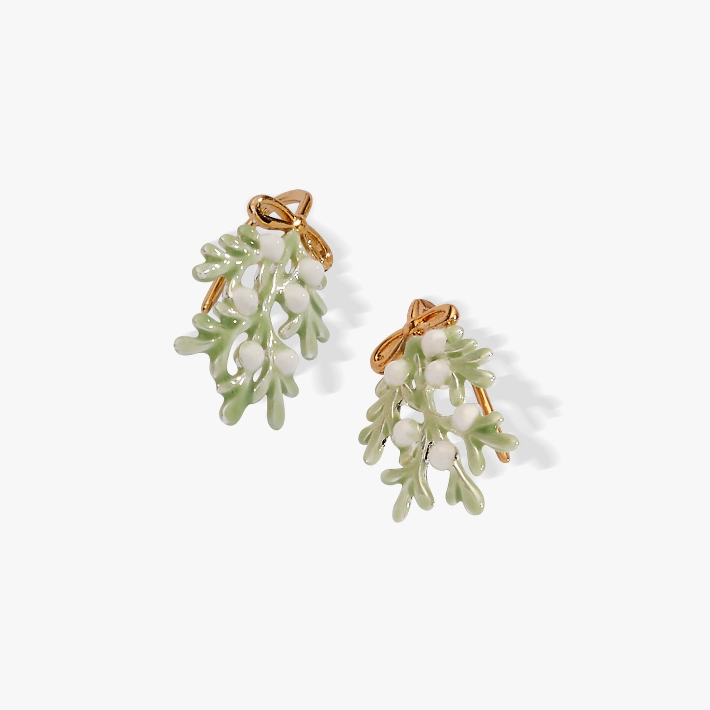 Mistletoe Earrings Gold