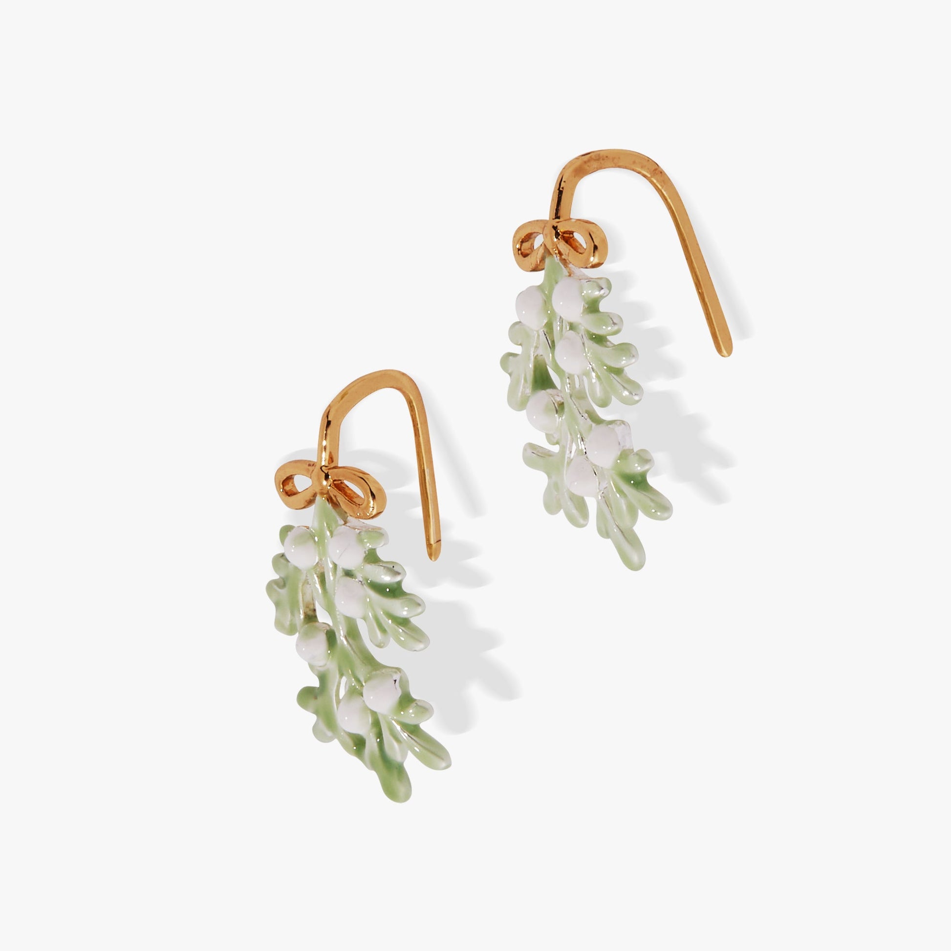 Mistletoe Earrings Gold
