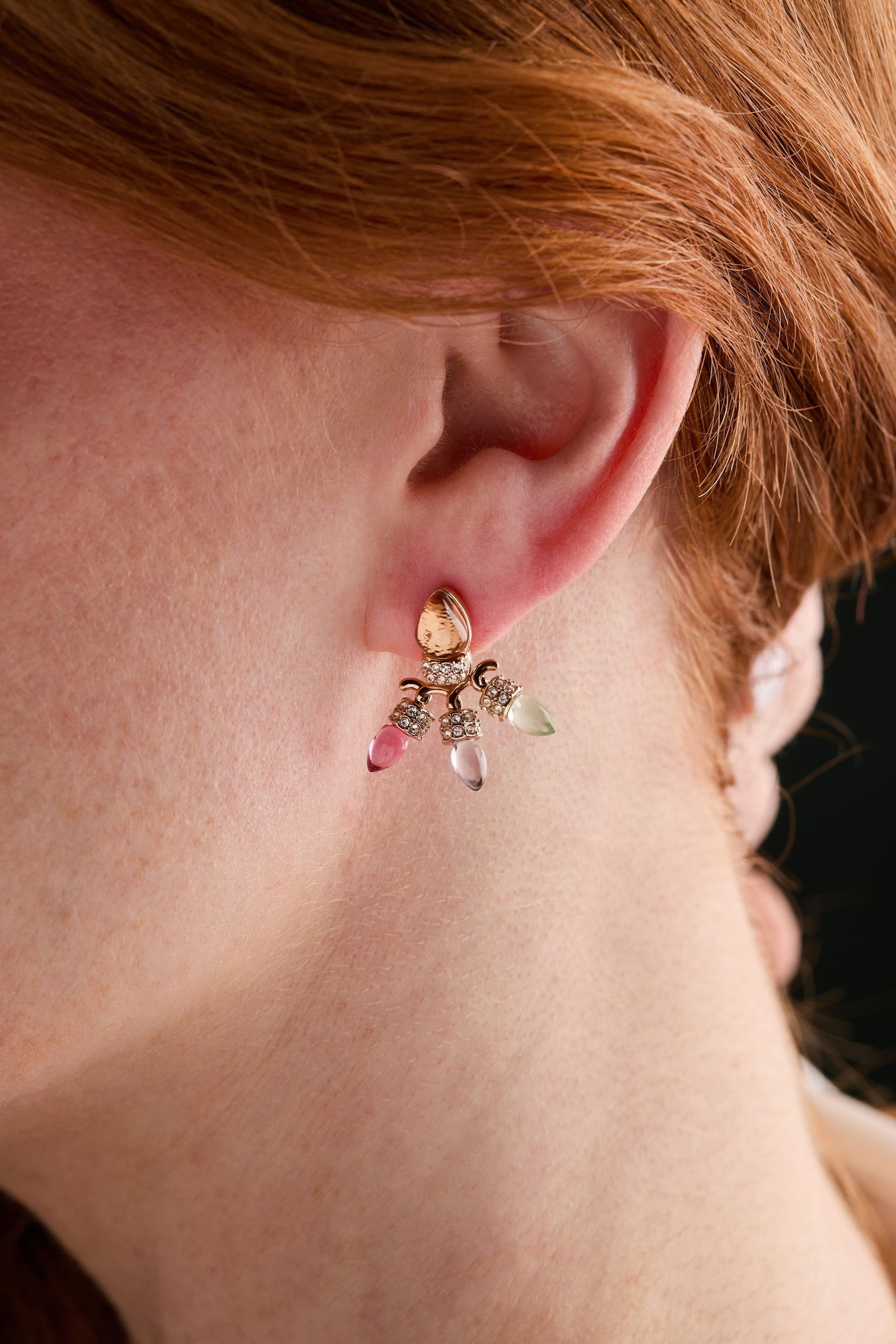 Light Bulb Ear Jacket Gold