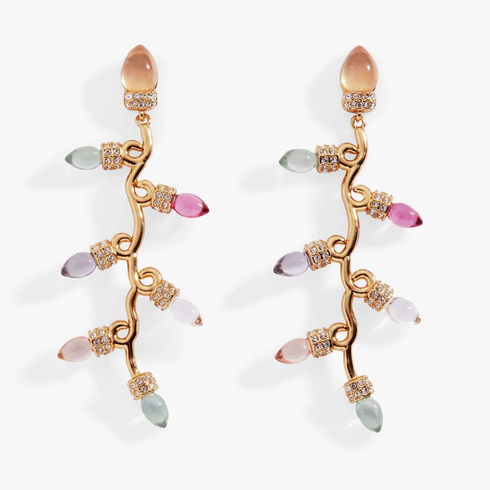 Light Bulb Drop Earring Gold