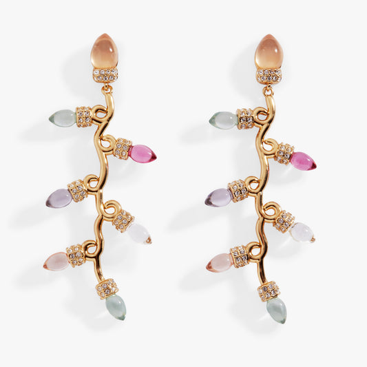 Light Bulb Drop Earring Gold