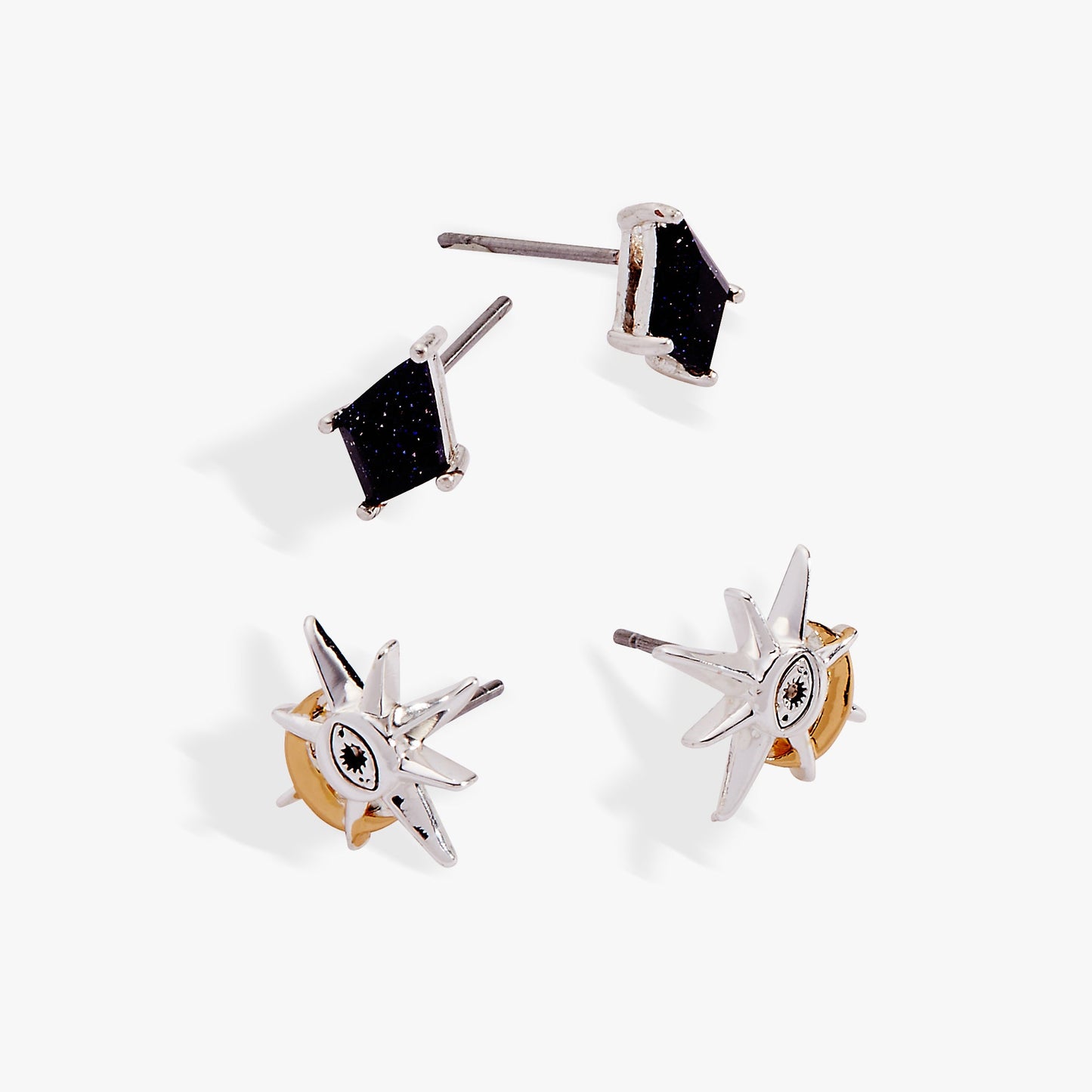 Moon Magic Celestial Earring set of 2 Two Tone