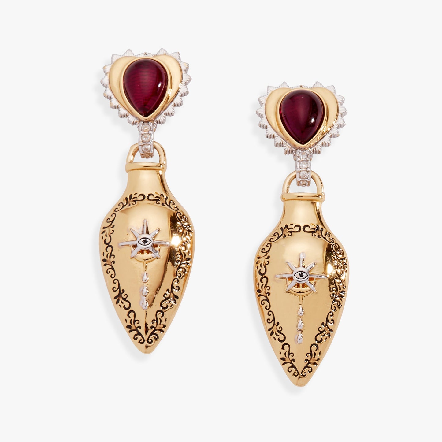 Moon Magic Potion Bottle Drop Earring Gold