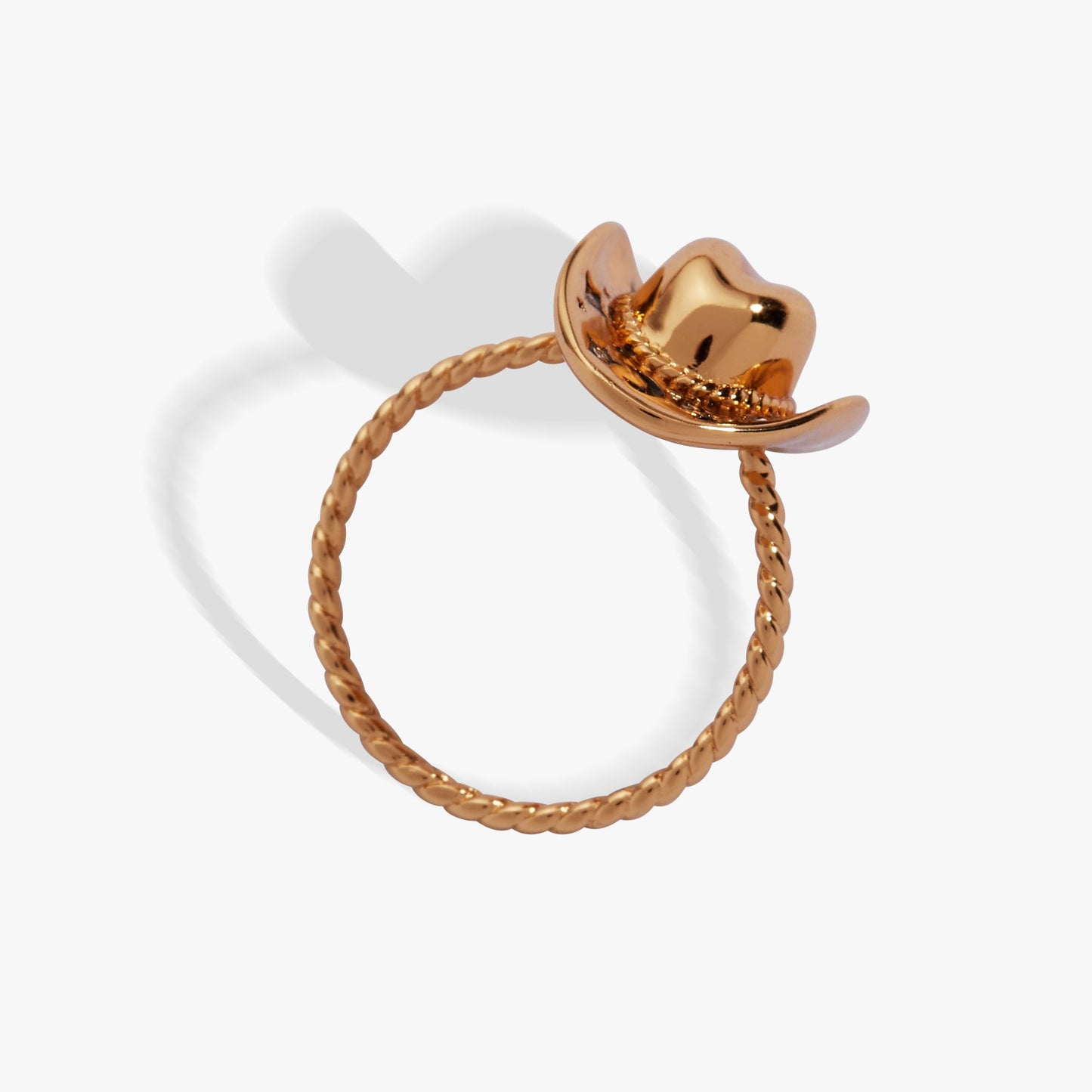 Cowgirl Hat Ring Gold