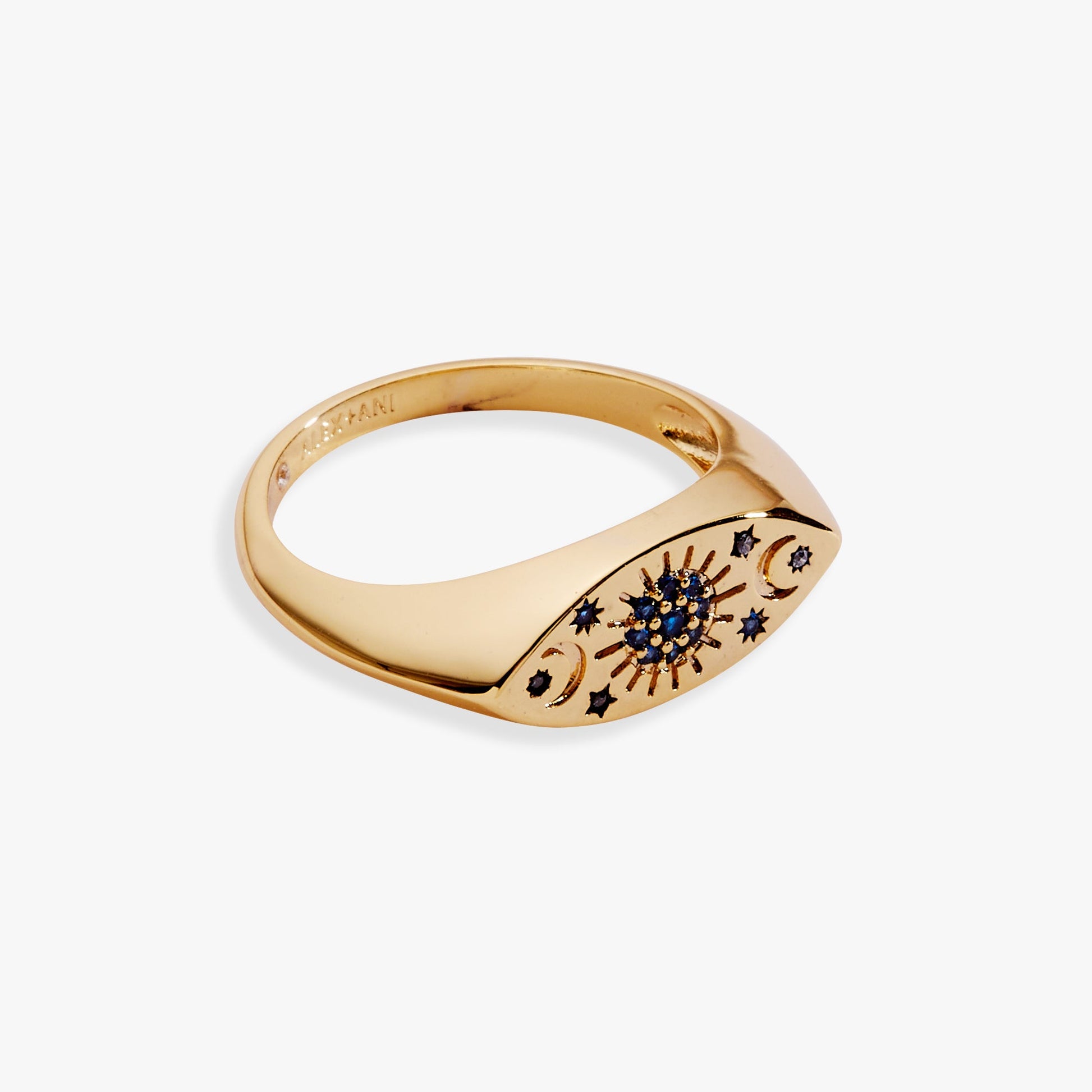 SOM - Evil Eye Signet Ring Gold