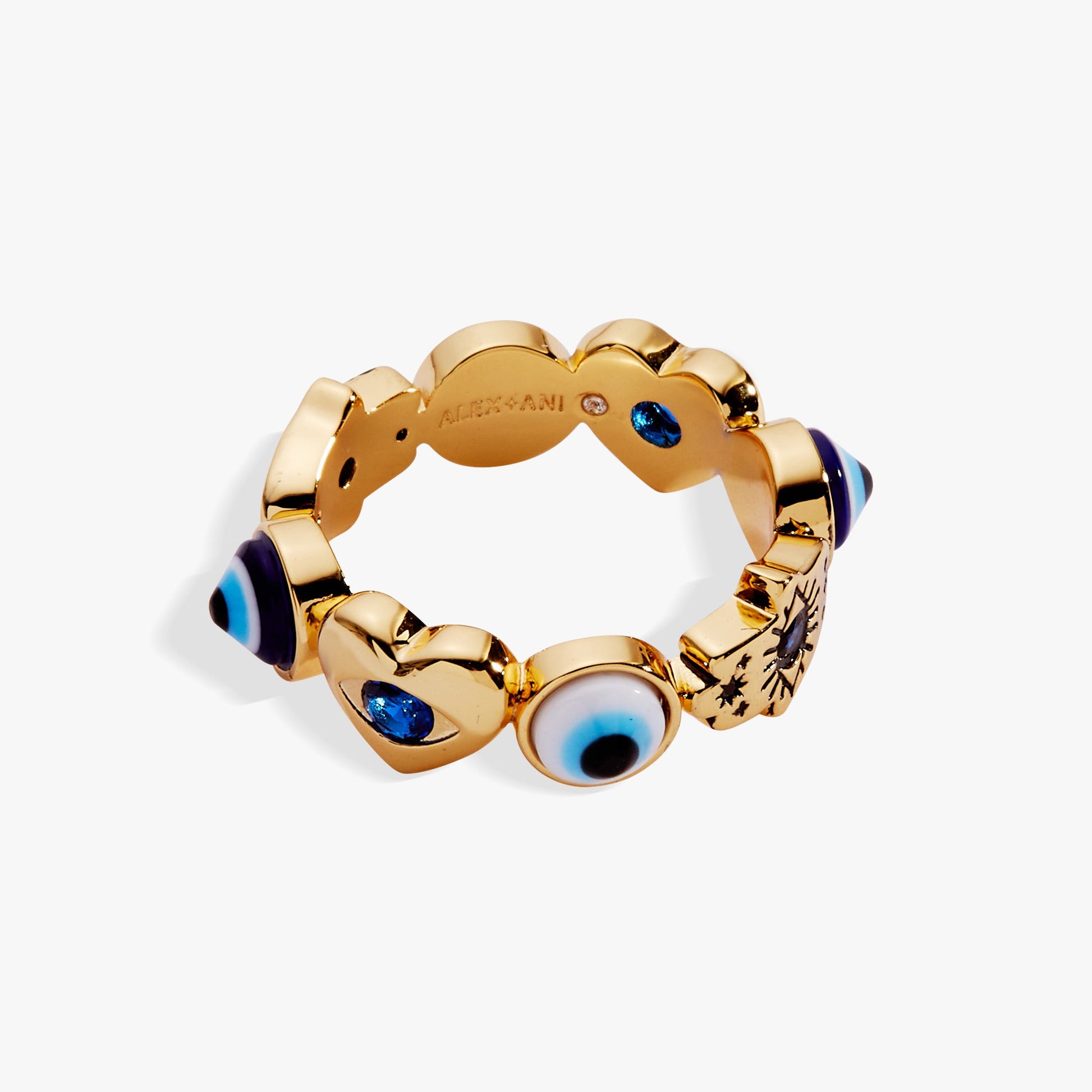 SOM - Evil Eye Band Ring Gold