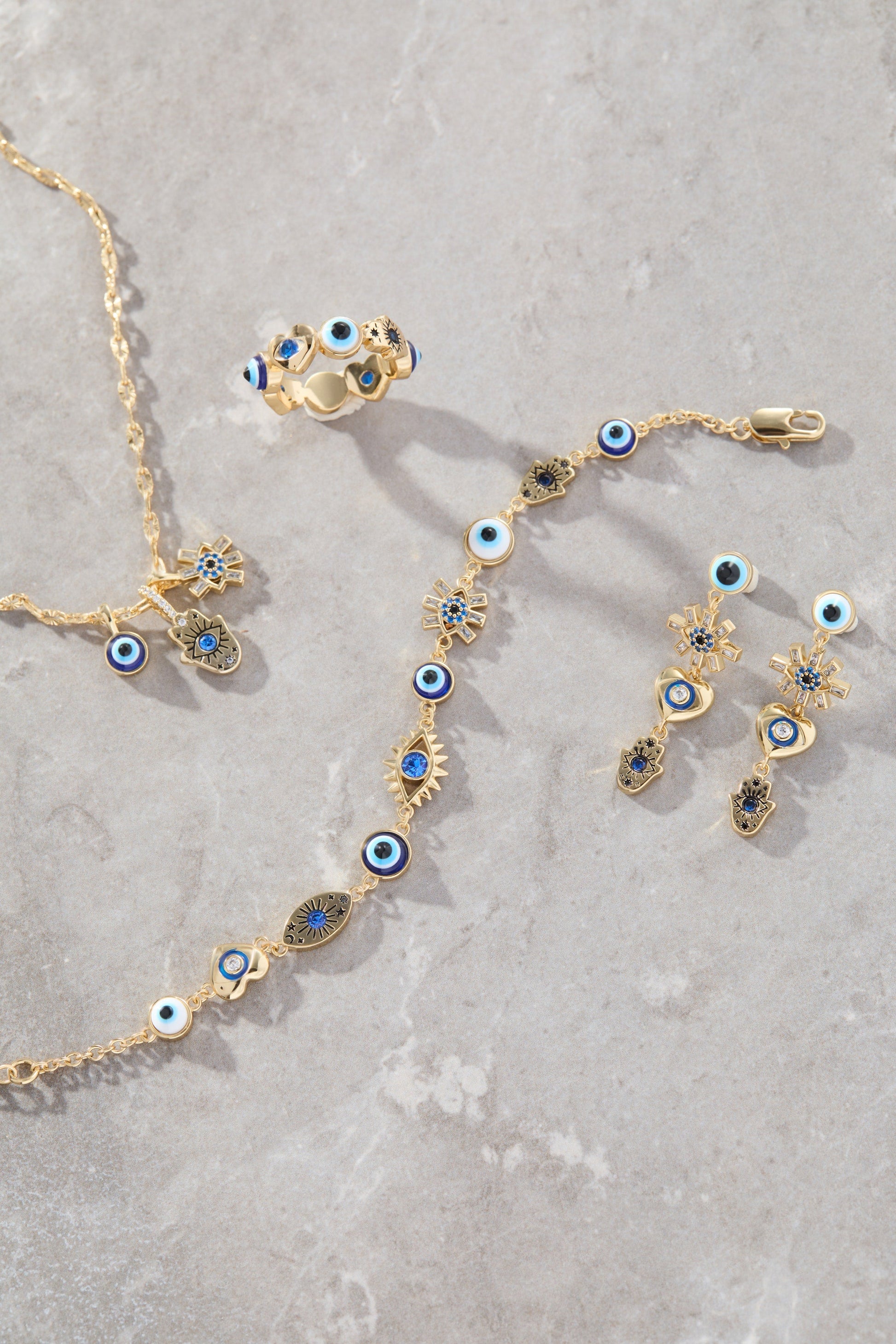 SOM - Evil Eye Band Ring Gold